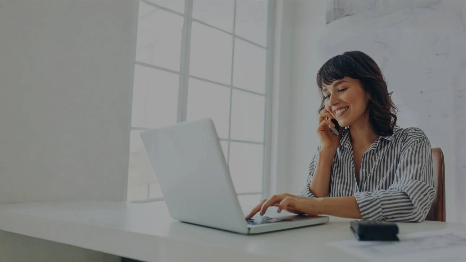 Virtual Executive Assistant on Laptop