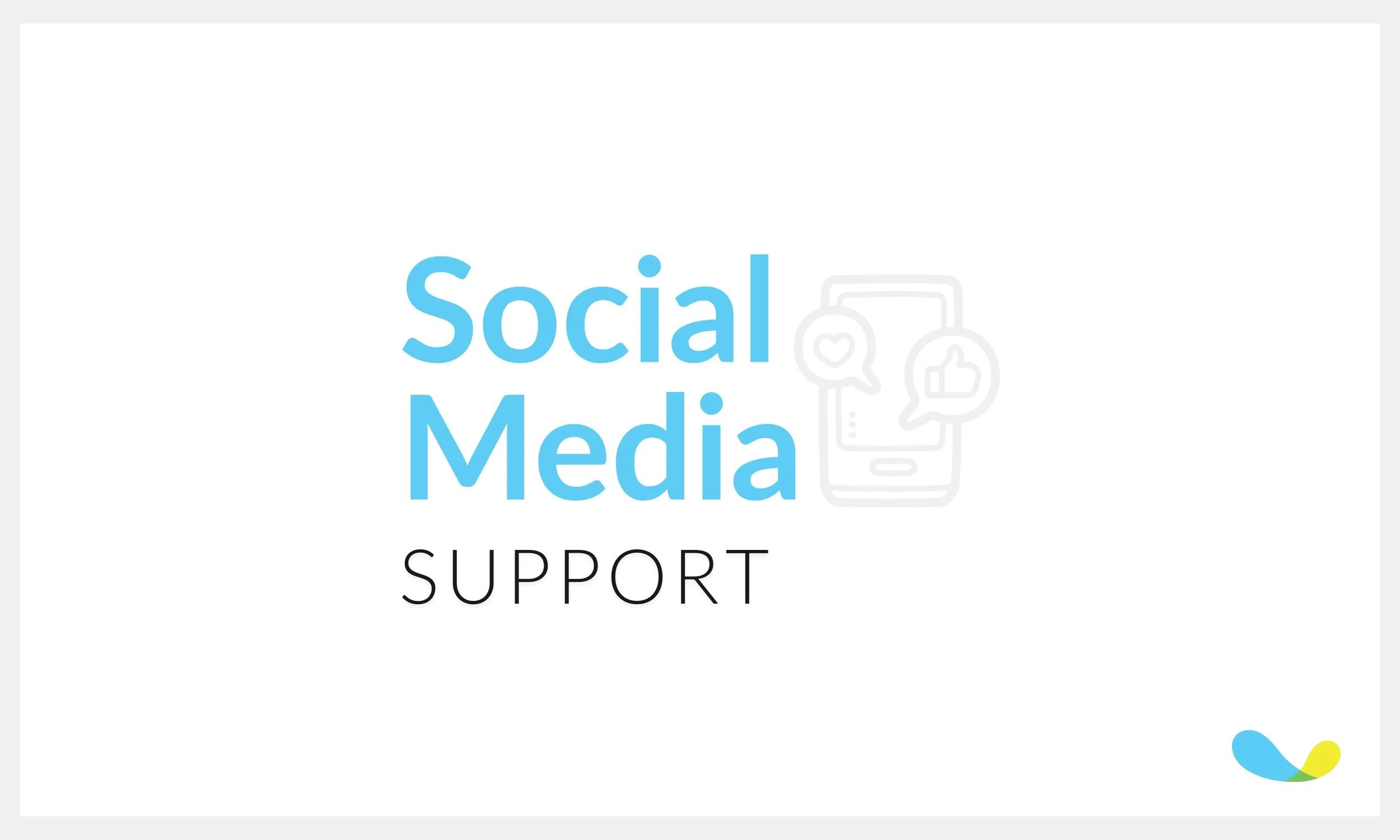 Executive Assistant Social Media Support Graphic