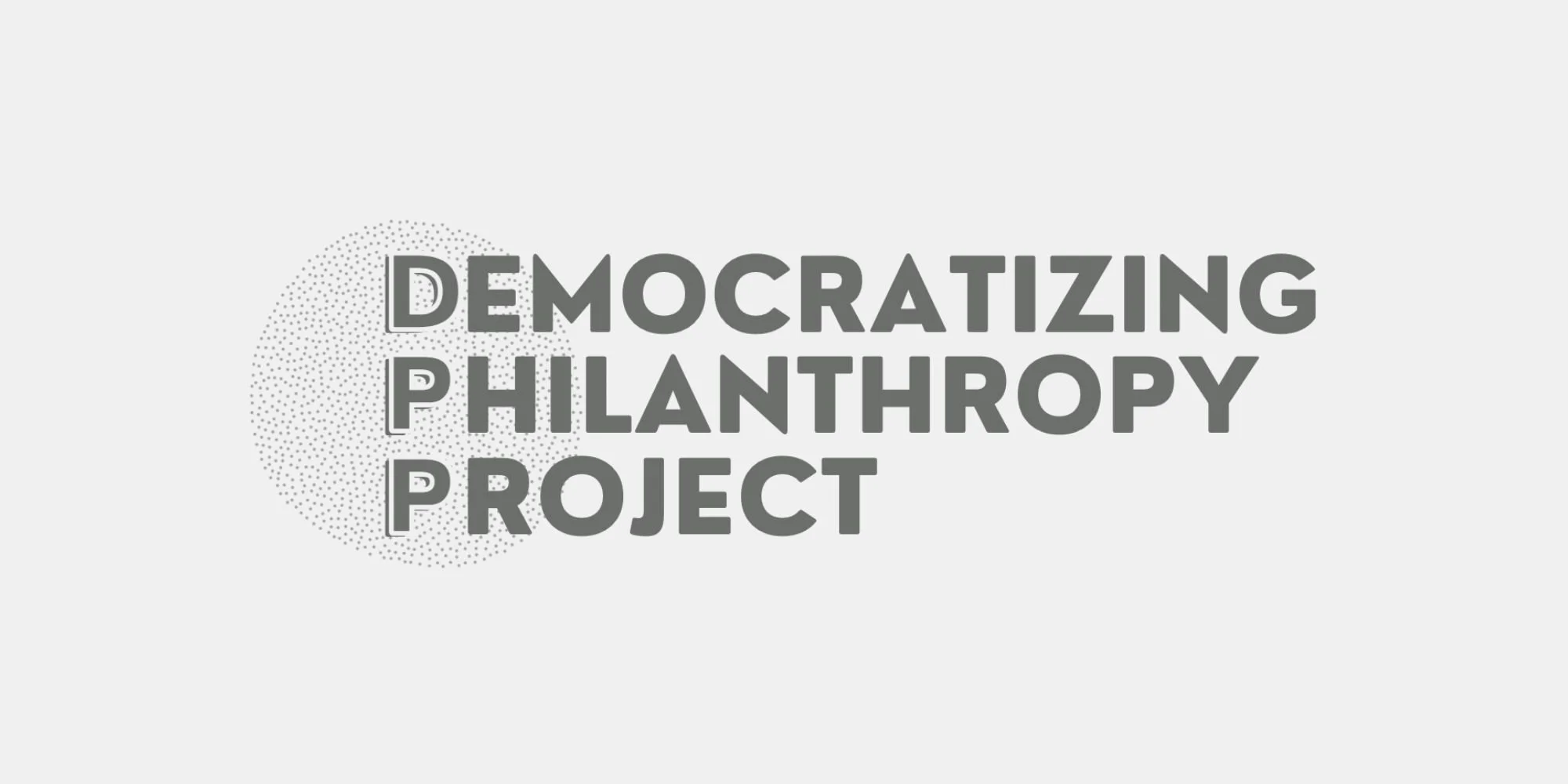 Democratizing Philanthropy Project Logo