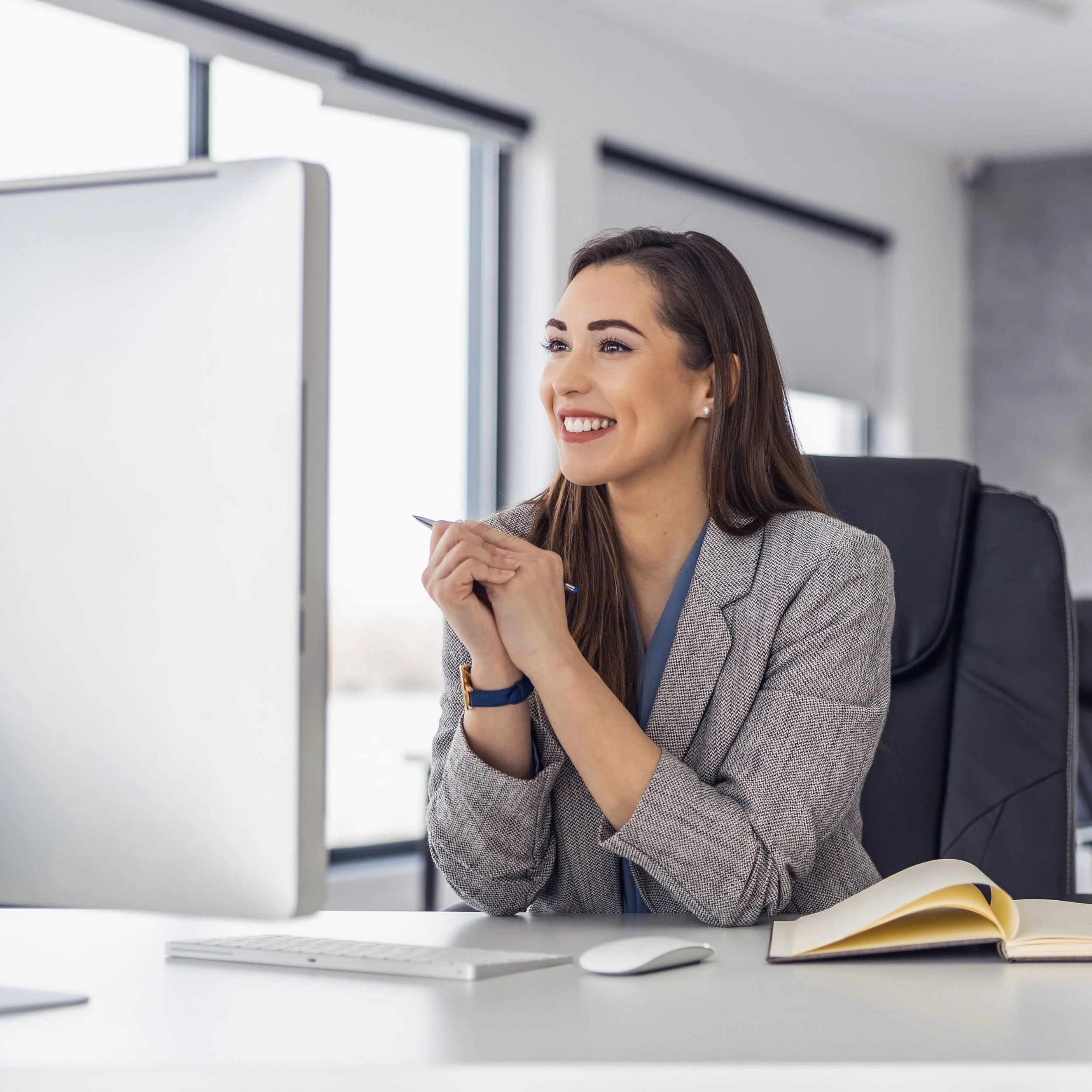 Executive Assistant on Computer