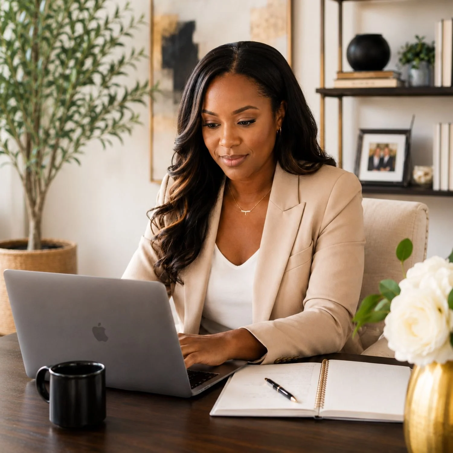 Virtual Executive Assistant on laptop