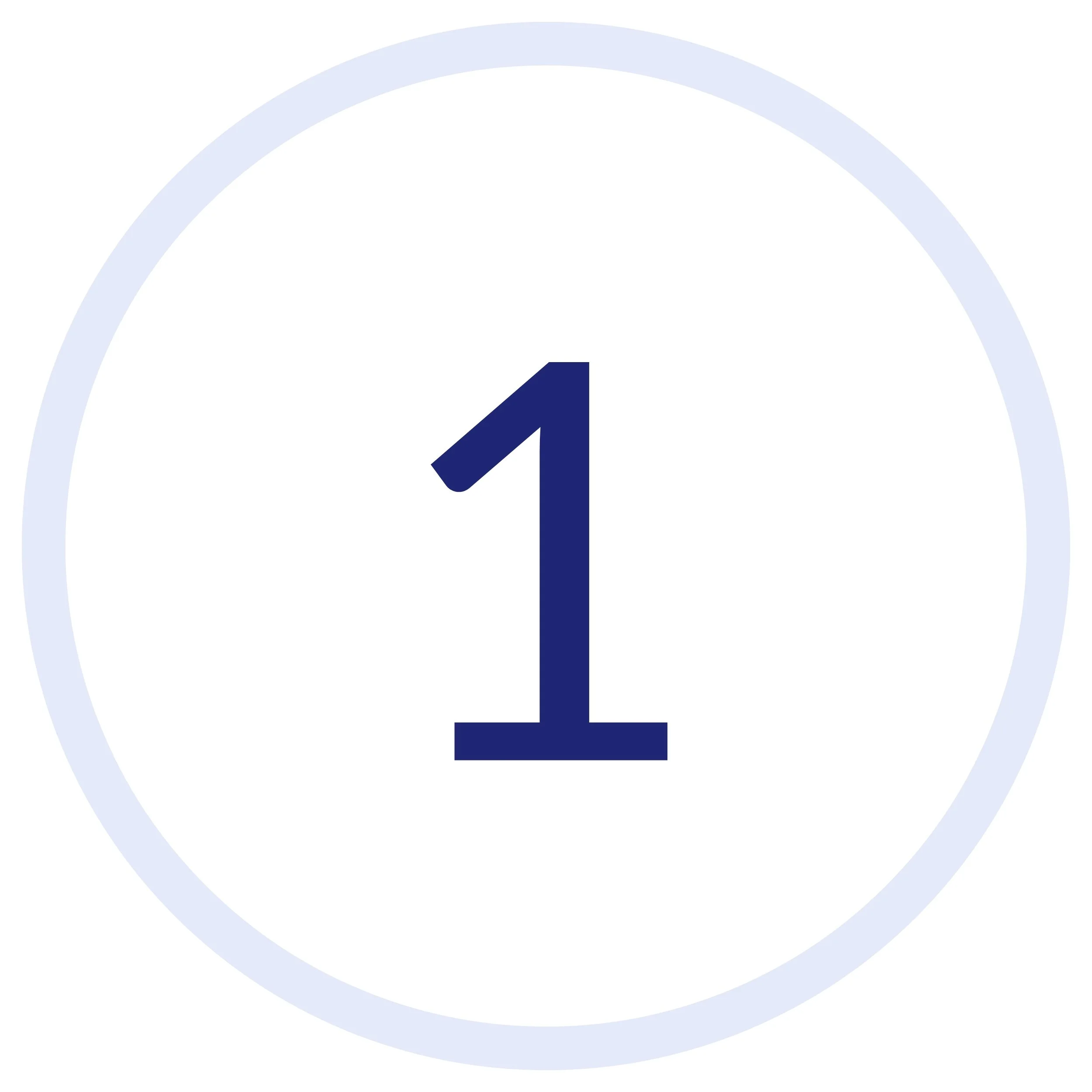 Graphic of number one