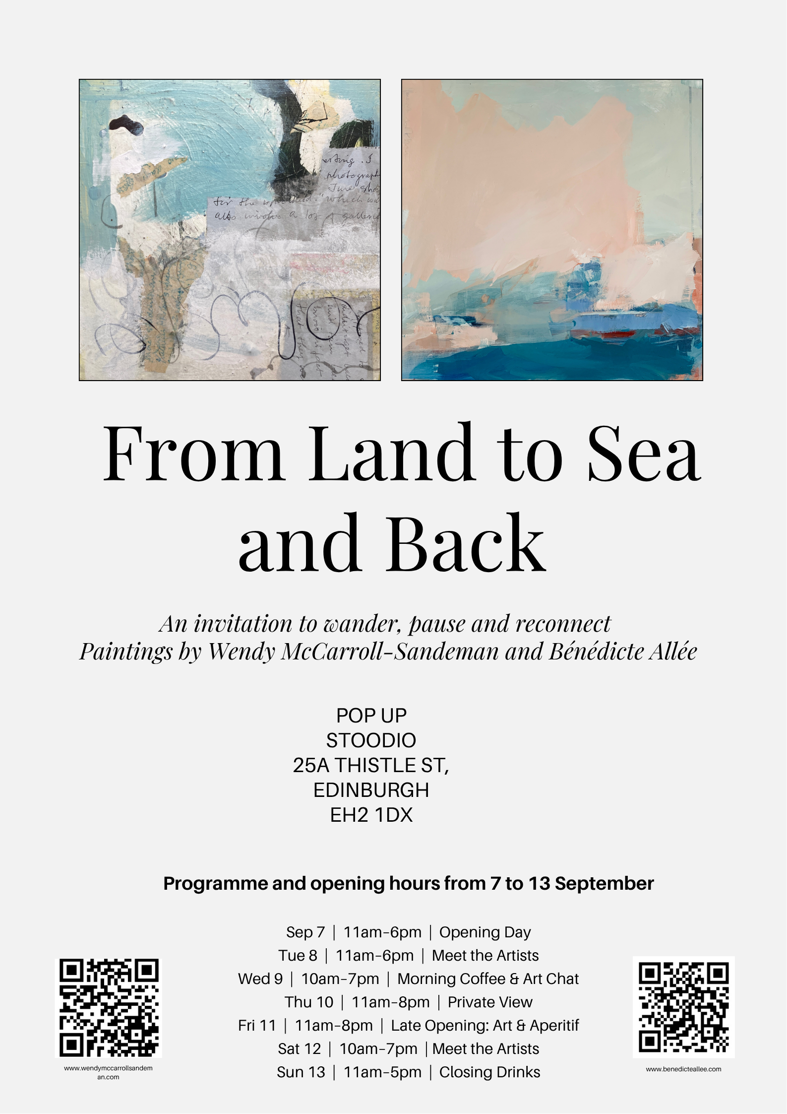 FROM lAND TO SEA AND BACK