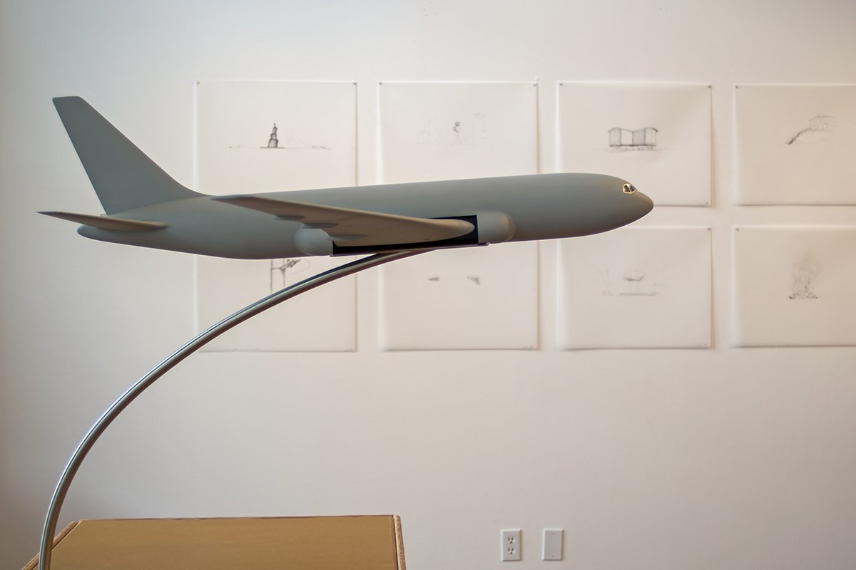   Project for an Aircraft,  2011, mixed media, 152 x 122 x 122 cm 