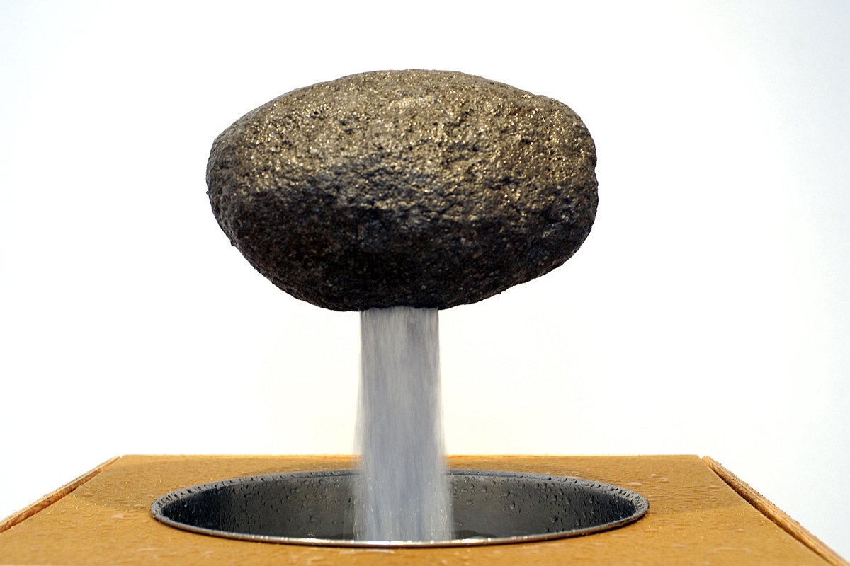   Project for a Public Fountain (Rock Fountain),  2012, mixed media, 152 x 61 x 61 cm 