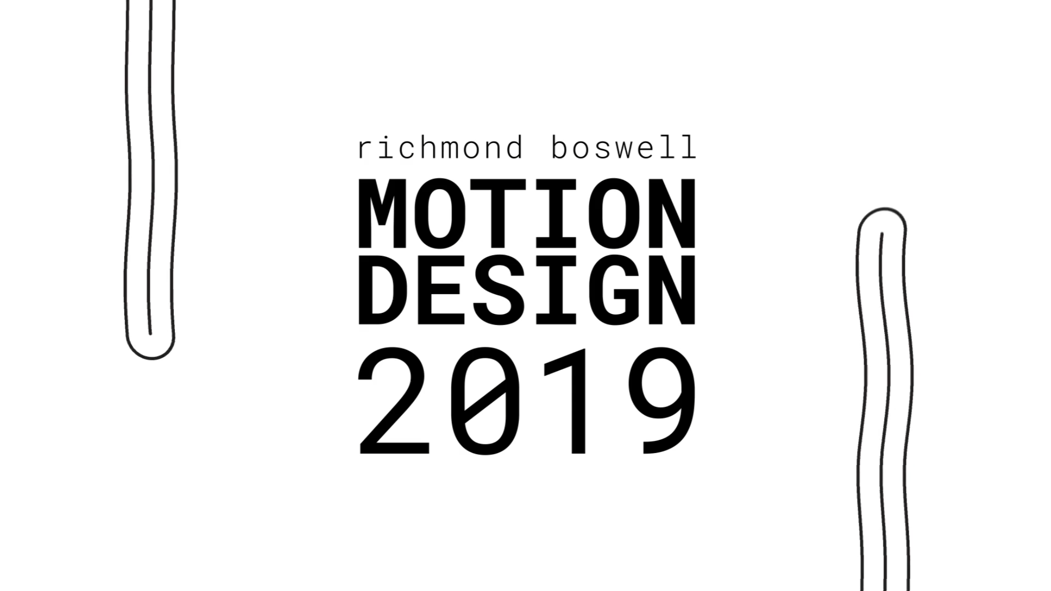 Motion Design Reel - 2019