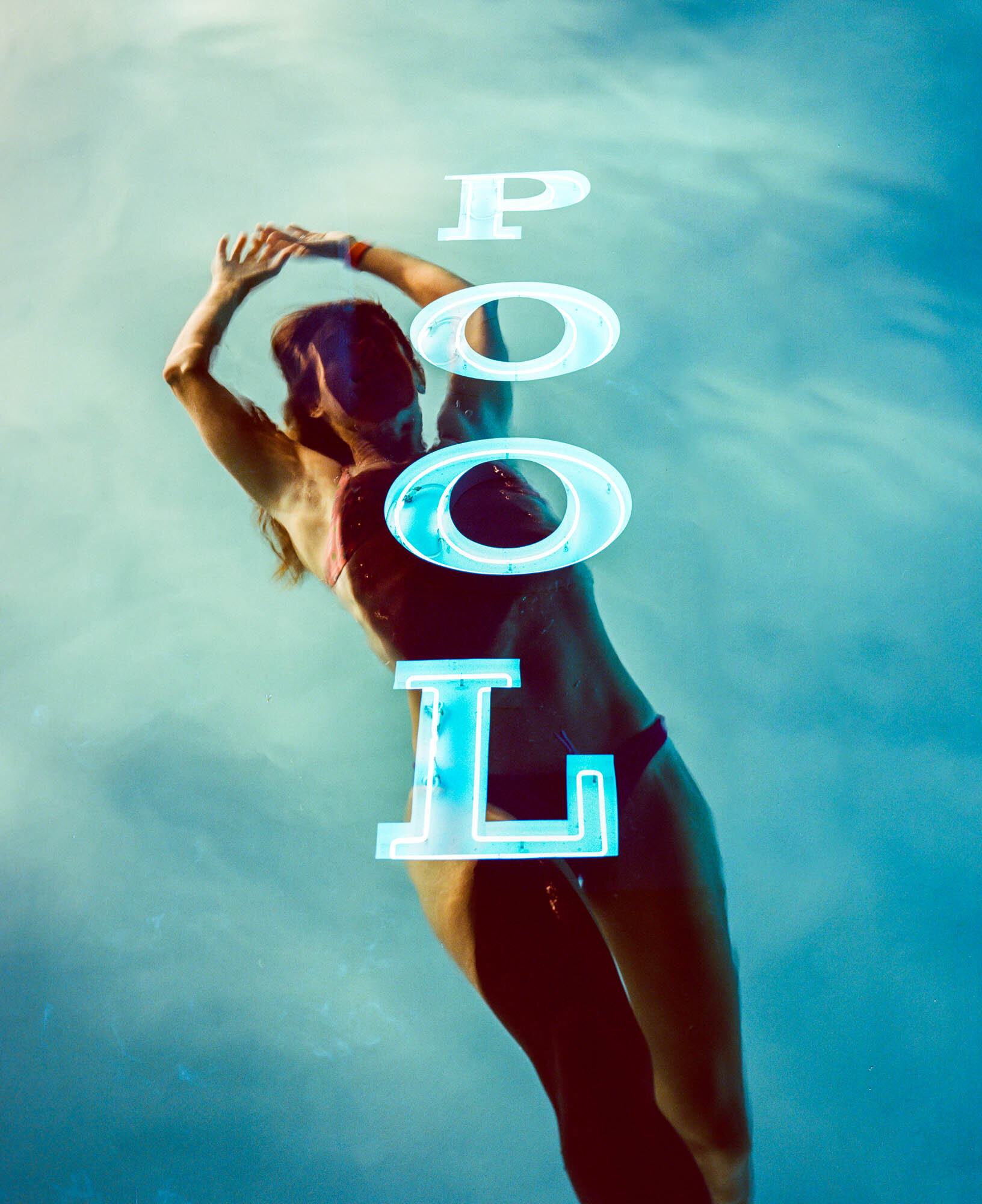POOL Double Exposure 8x10 Print