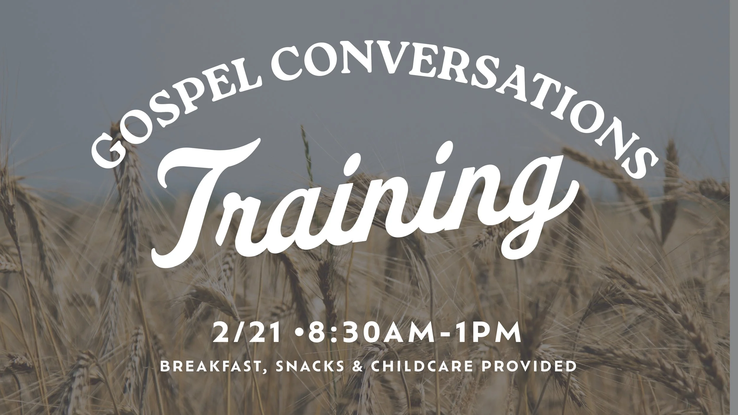 Gospel Conversations Training