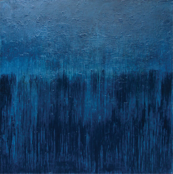 Lake's edge, 48" x 48"