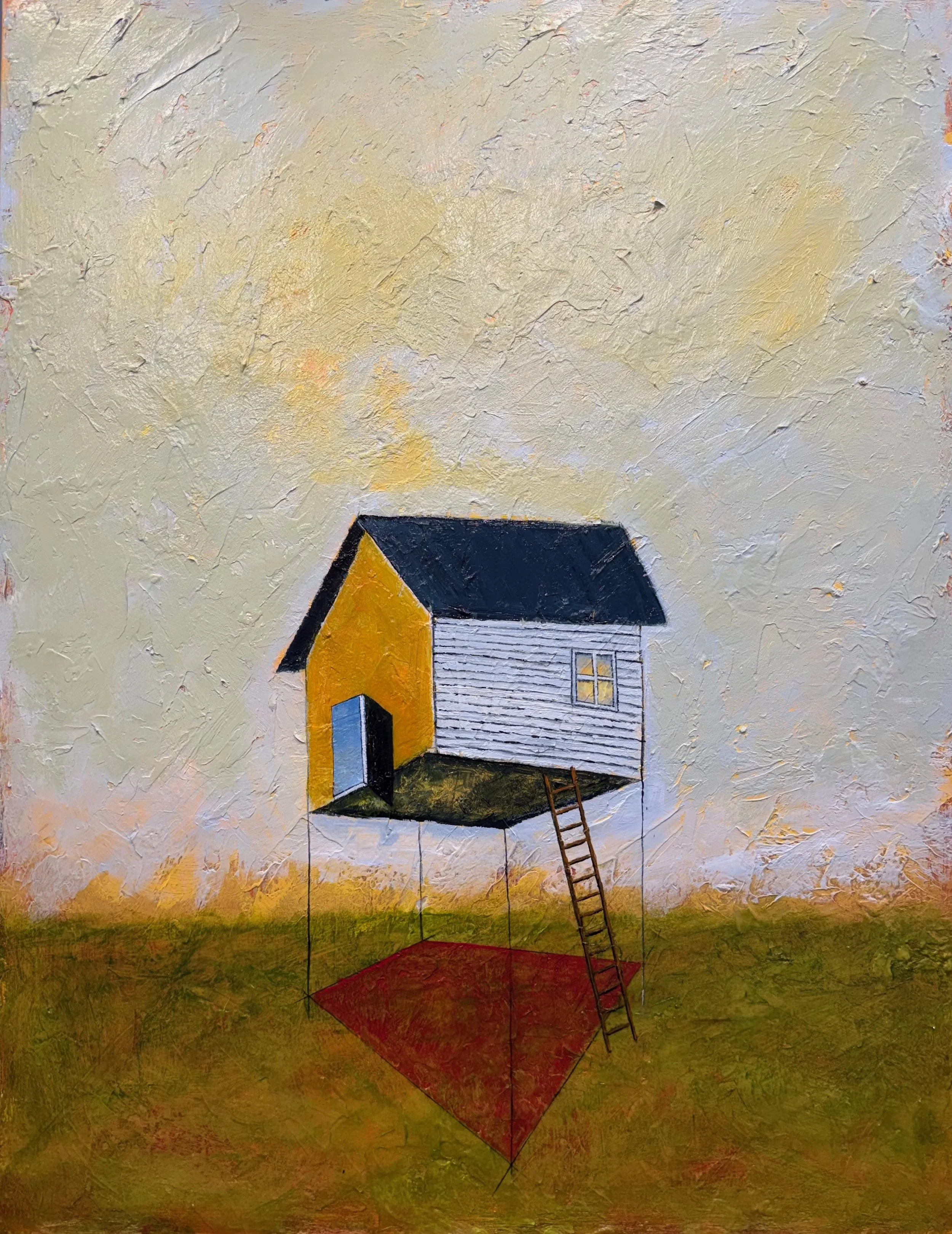Yellow Barn, 36" x 28"