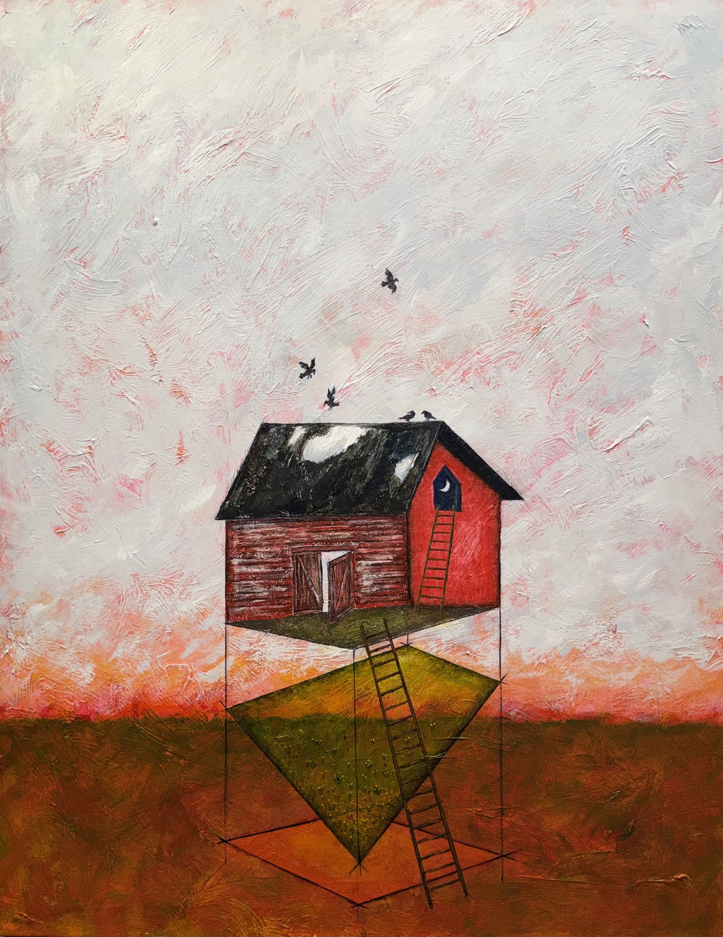What lies beneath, 36" x 28"