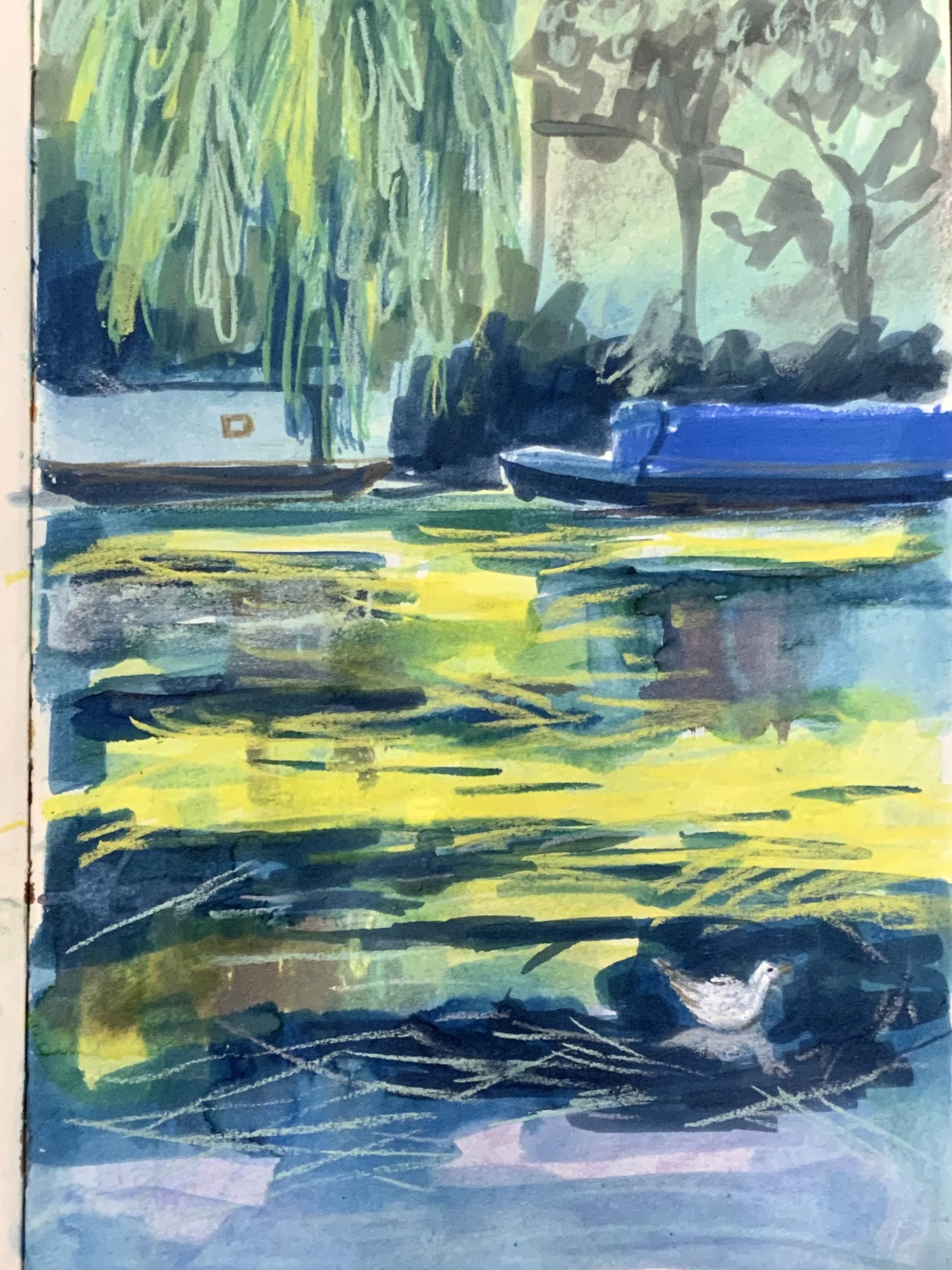 Sketch of river with boat blue and yellow.jpg