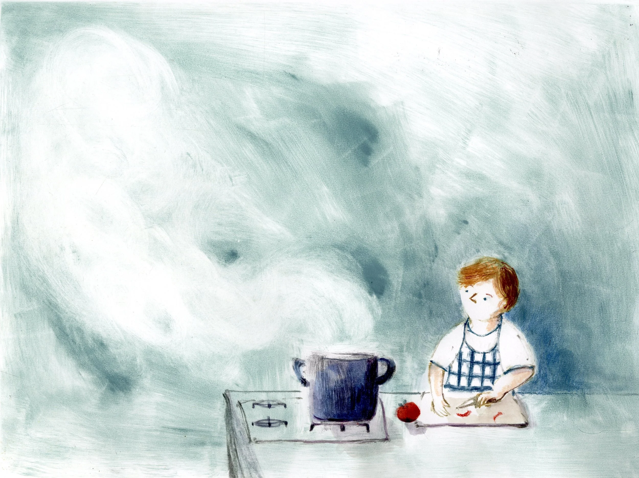 Boy cooking monoprint.jpg