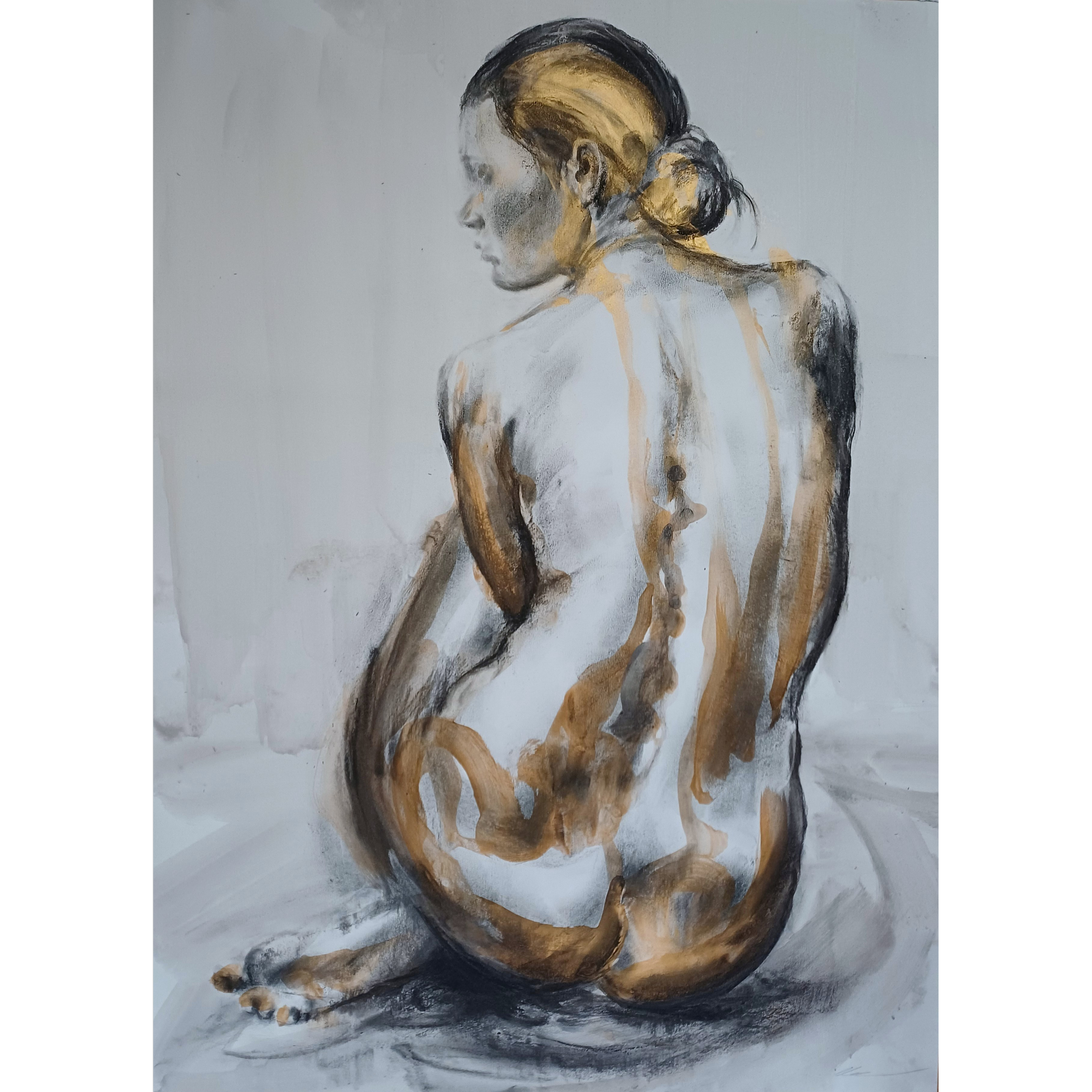 Nude in Gold No 9, Clare Grossman.webp