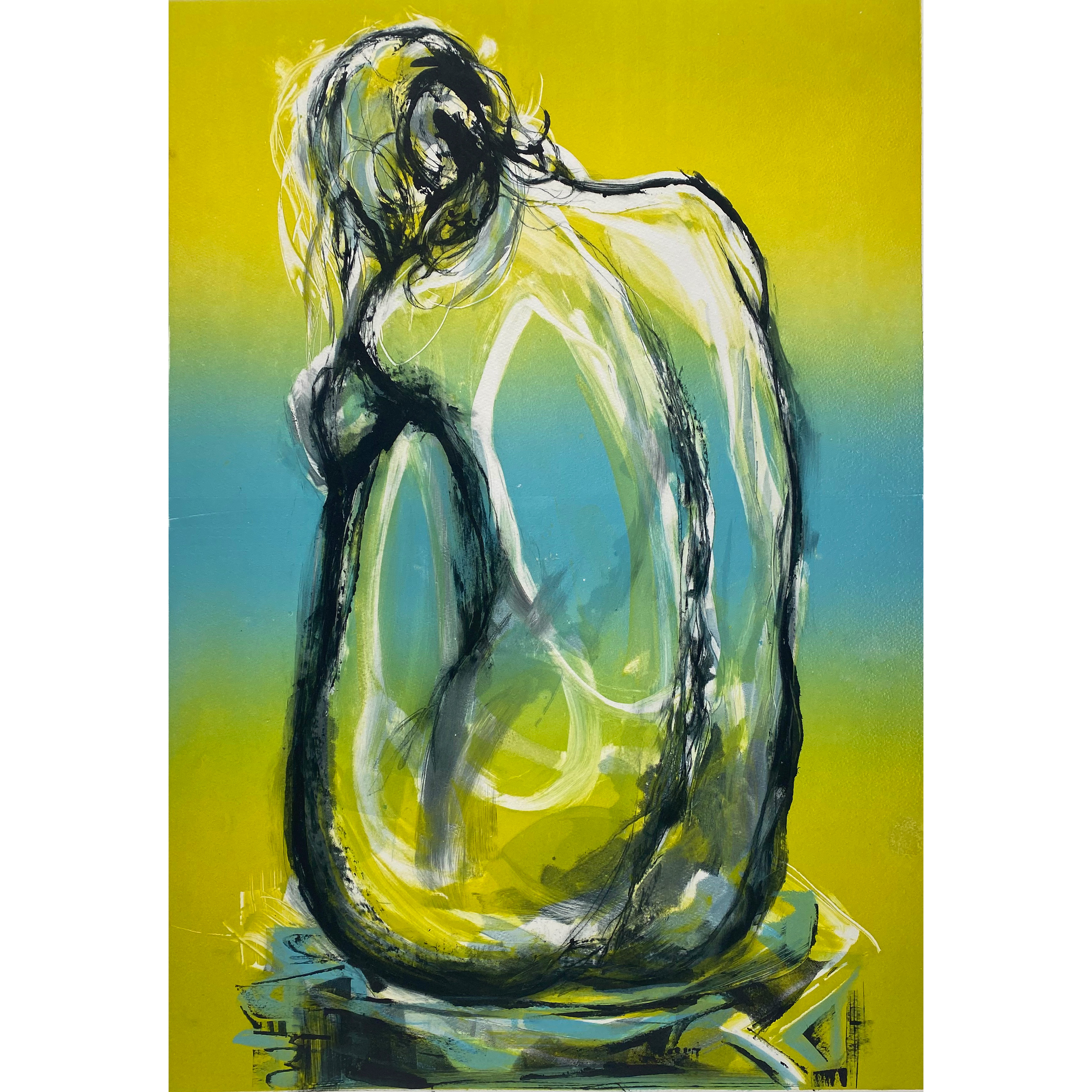 Azure Nude in Yellow & Turquoise edition no2 Clare Grossman.png
