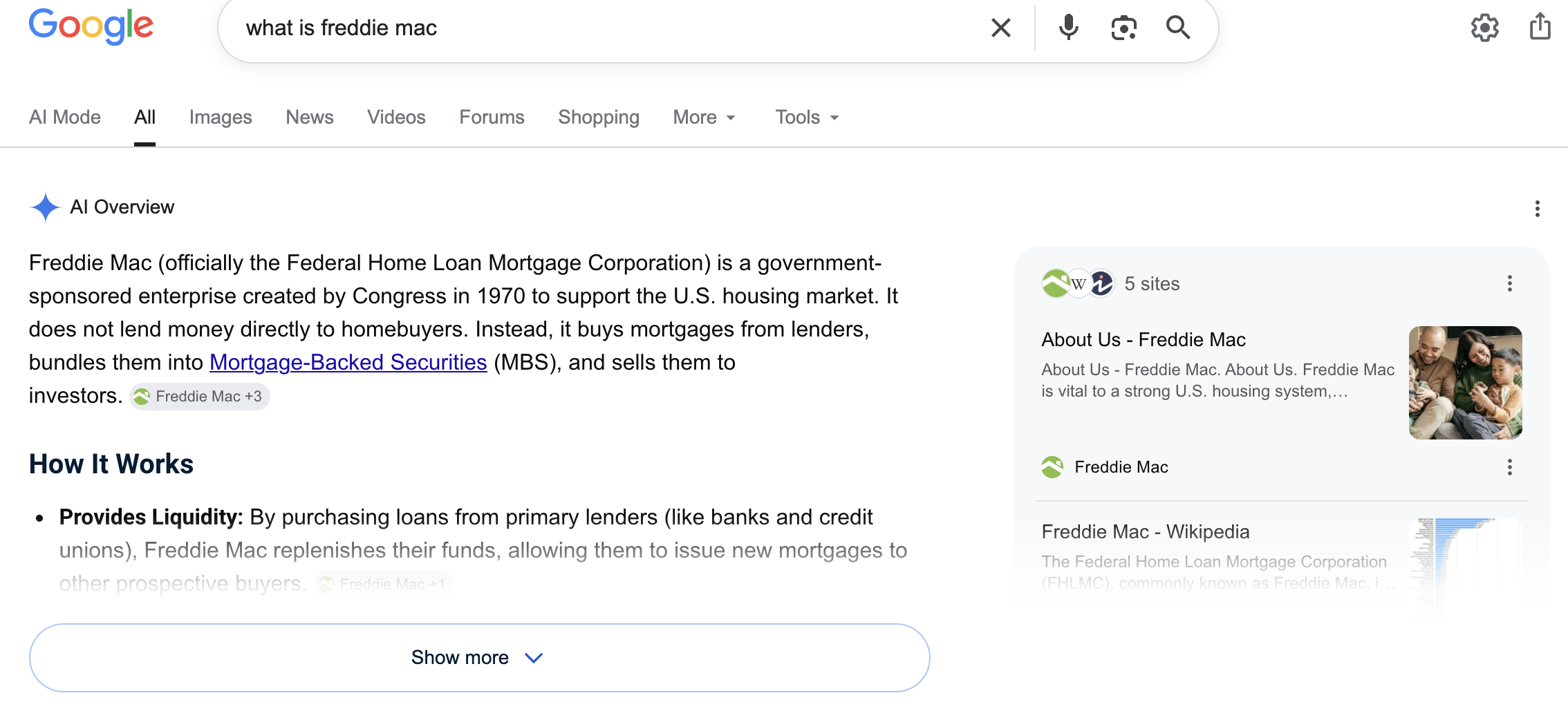 Google result after schema implementation 