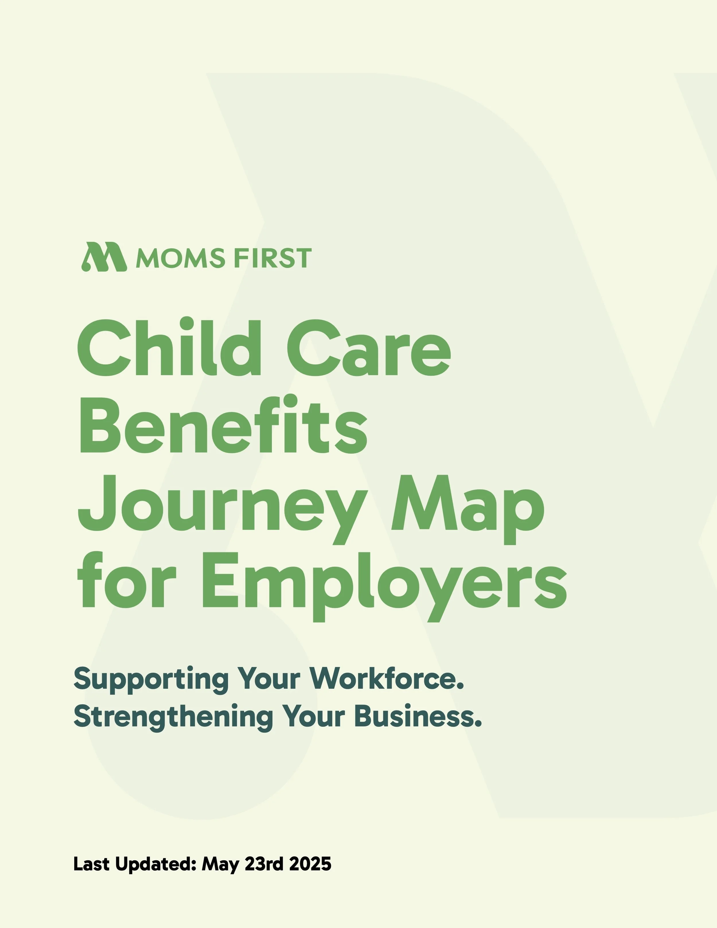 Child Care Benefits Journey Map for Employers