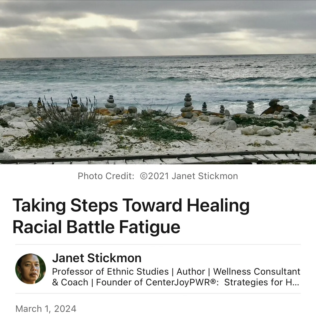 Taking Steps Toward Healing Racial Battle Fatigue