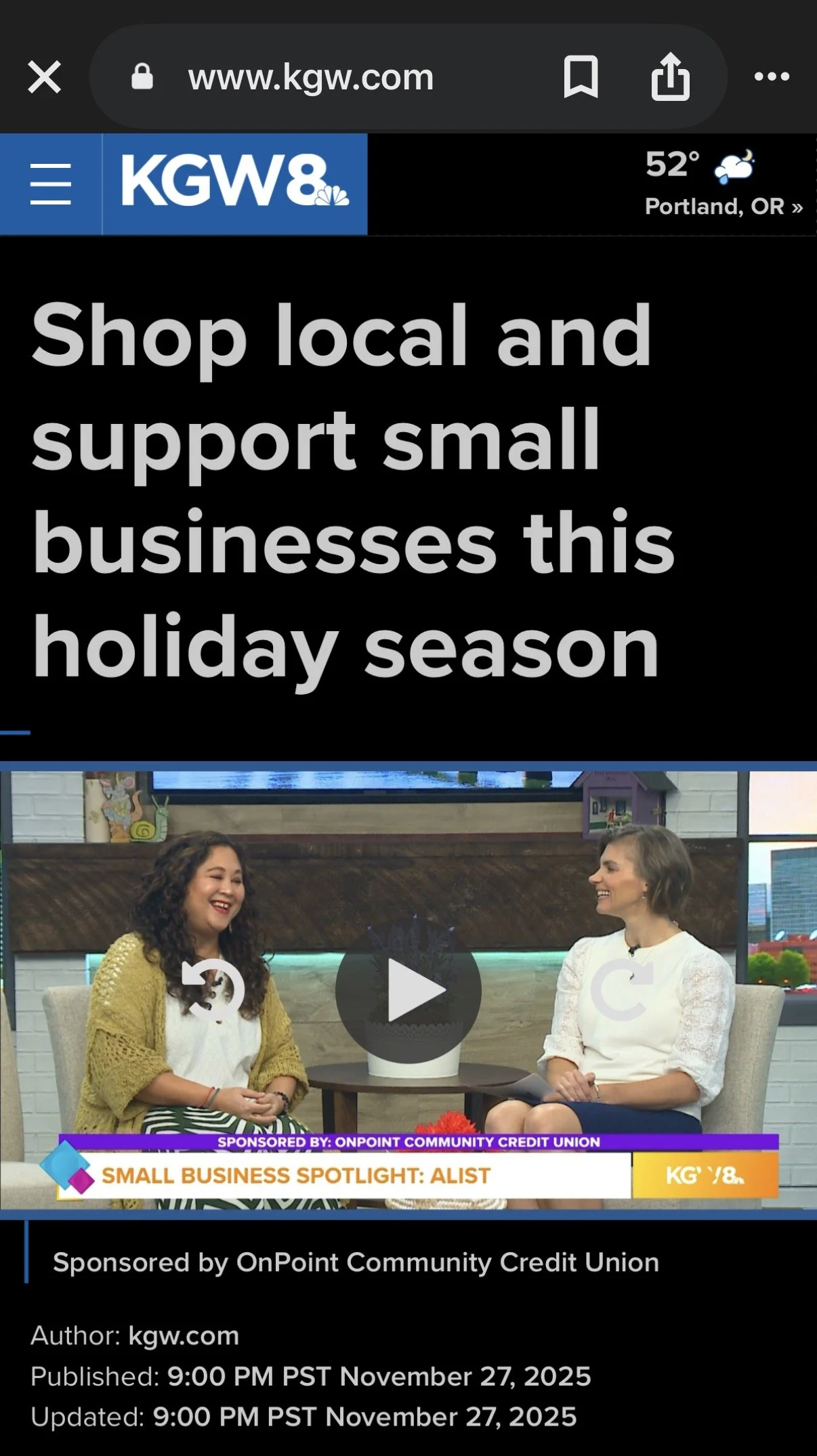 Hello Rose City on KGW