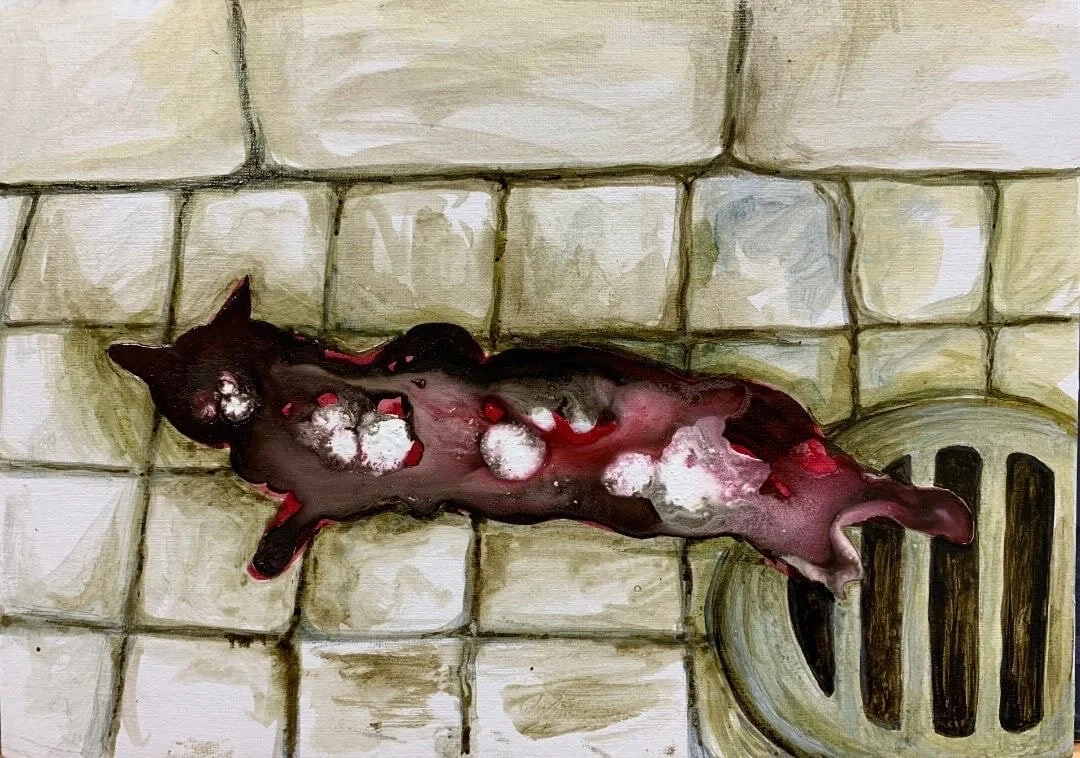 A pond of sad cat,2019 
