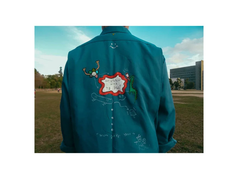 hand-painted jacket, 2020