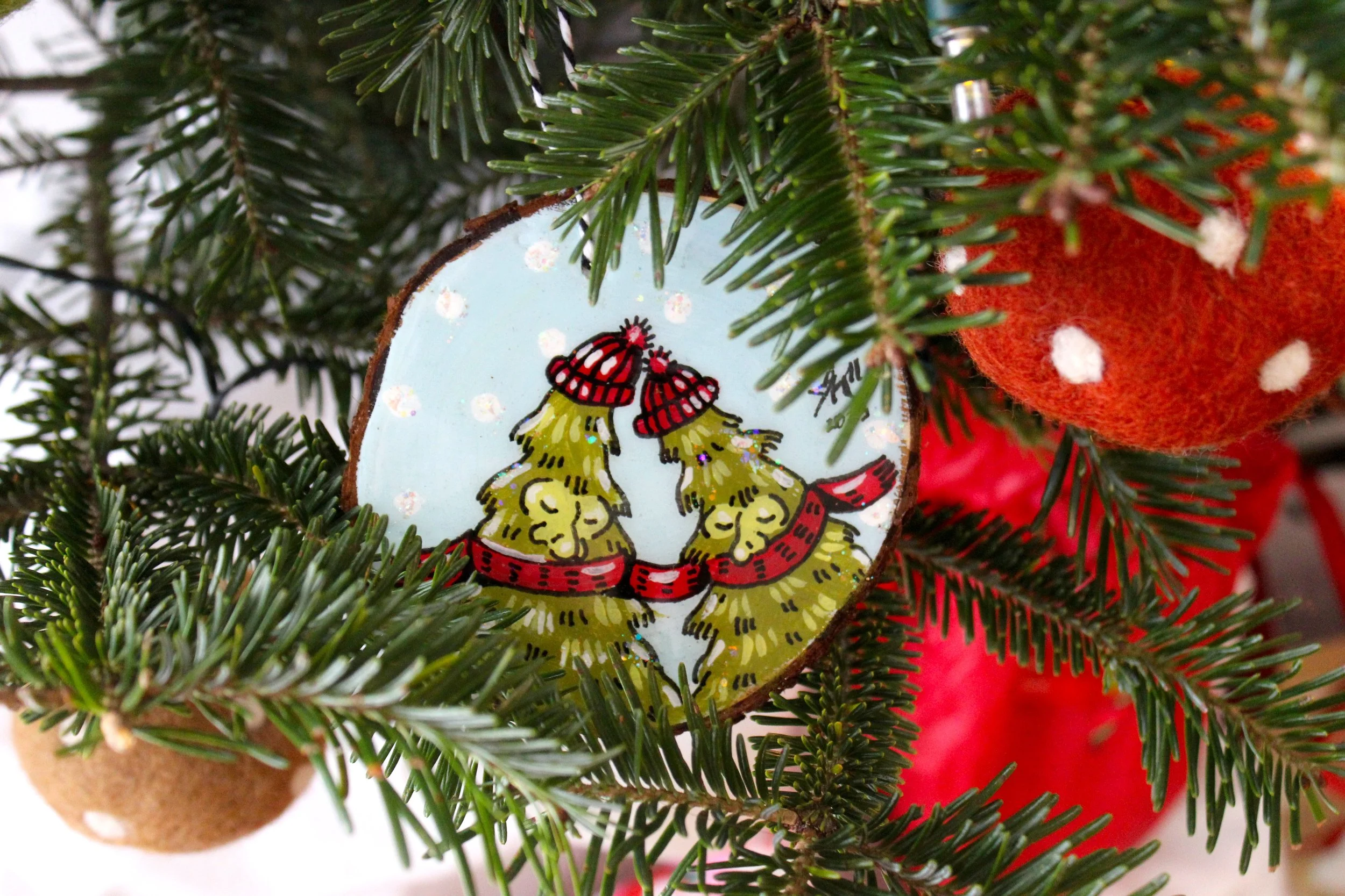 Sleepy Tree Ornament