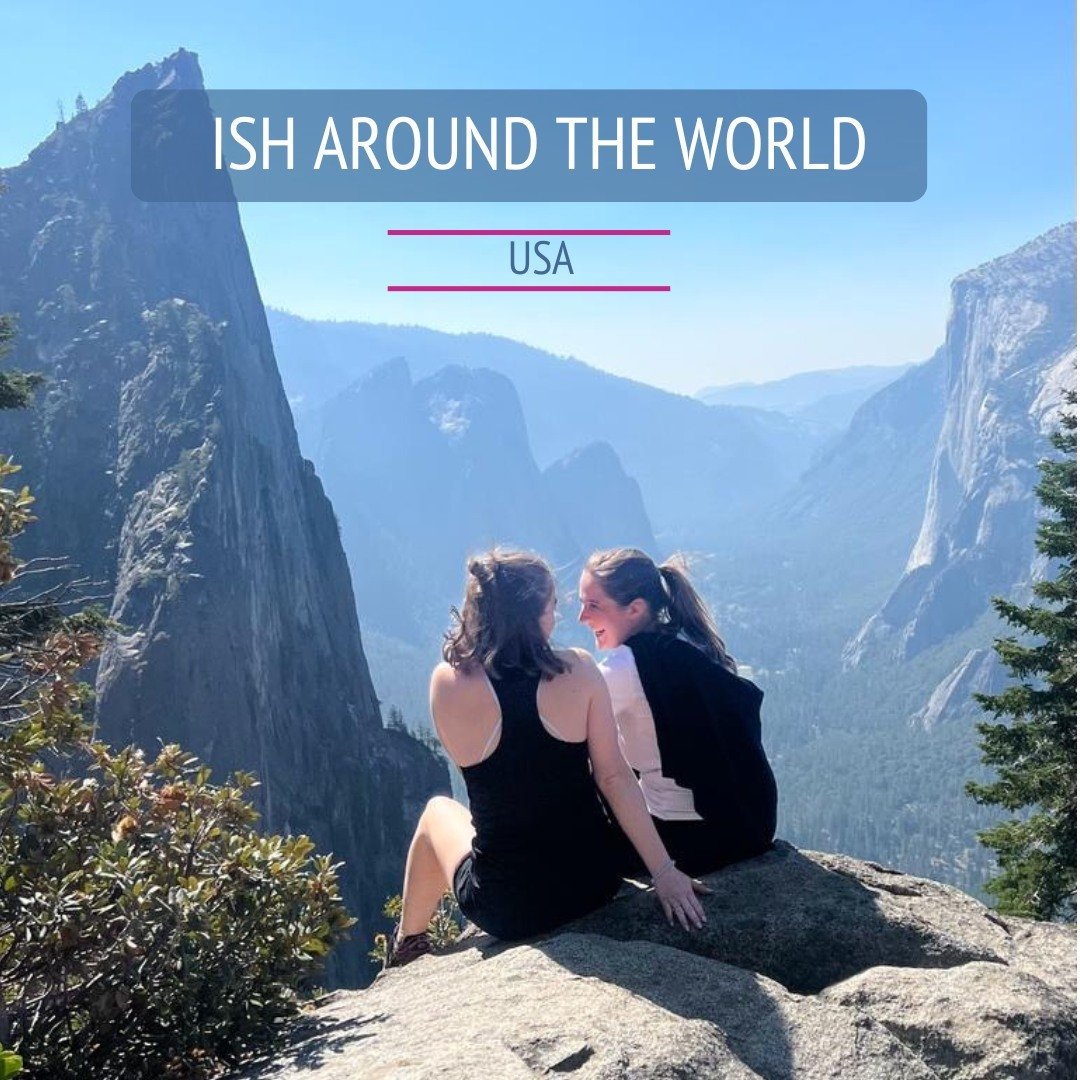 Liebe Ehemalige, ⛰

zwei &bdquo;ISH around the world&rsquo;s&ldquo; haben wir Euch noch vorenthalten: vergangenes Jahr trafen sich Emma und Noni (beide 14. Jahrgang) in Berkeley. Noni studiert dort f&uuml;r ein Jahr und Emma machte Work and Travel in