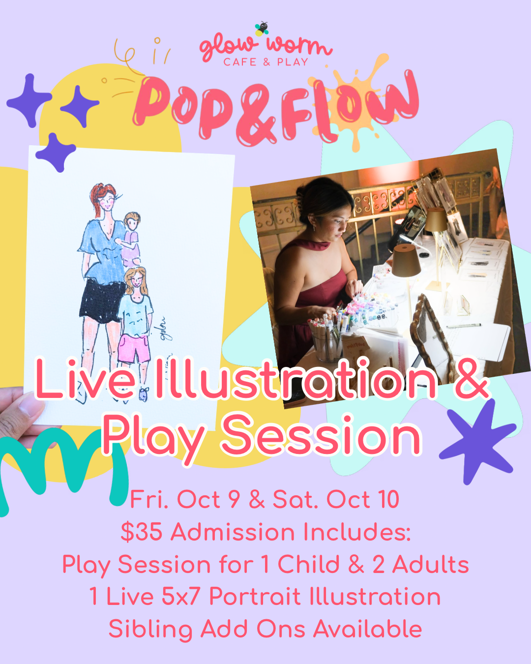 Mini and Me: Play Session + Live Illustration Keepsake