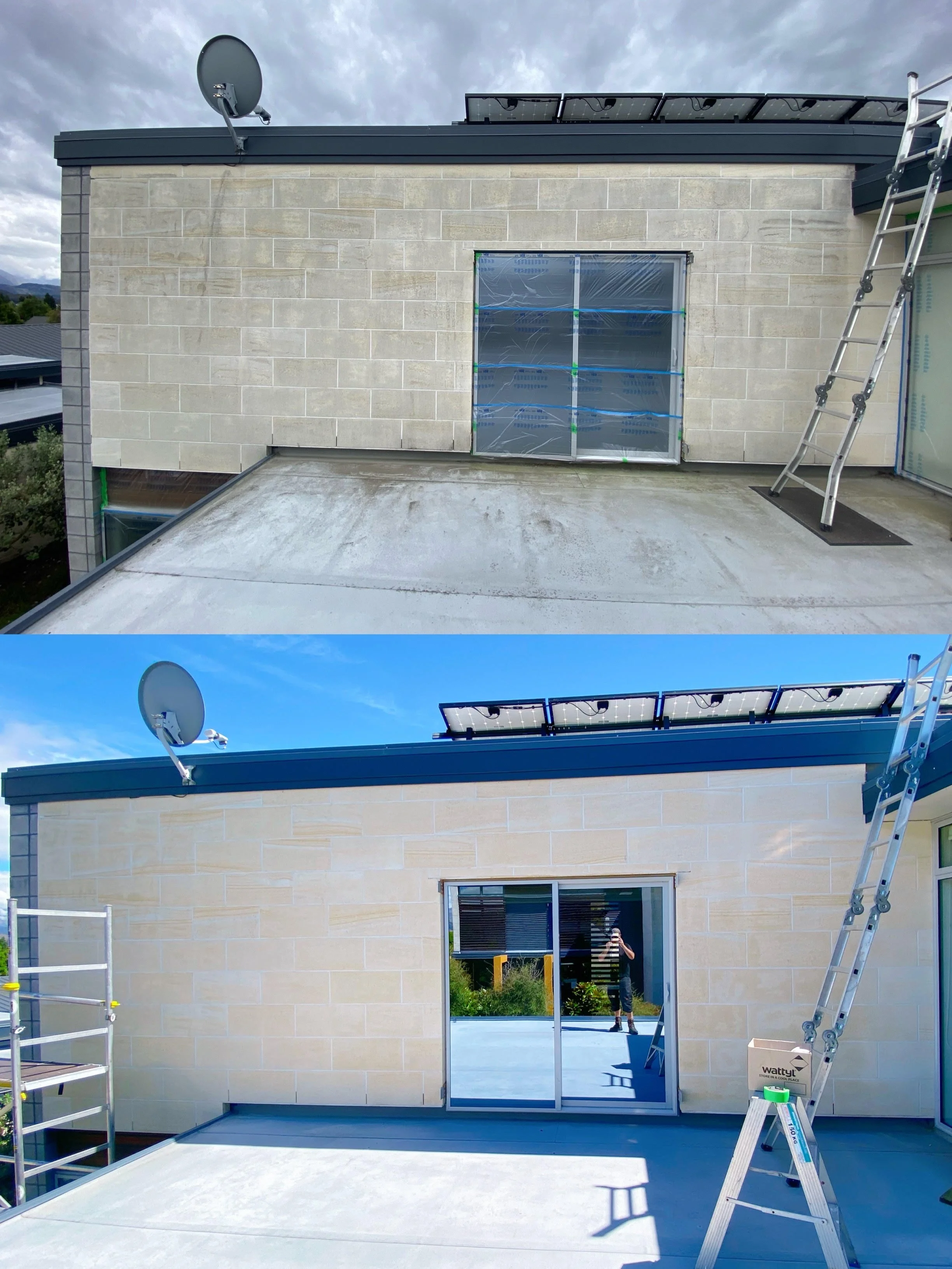 Southern Lakes Water Blasting soft wash houses, commercial buildings