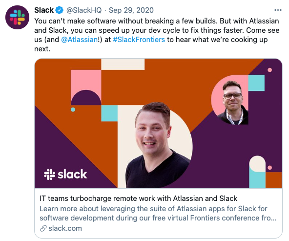 Social promo for partner webinar