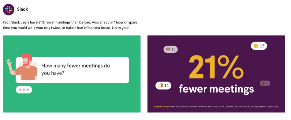 Interactive card for social