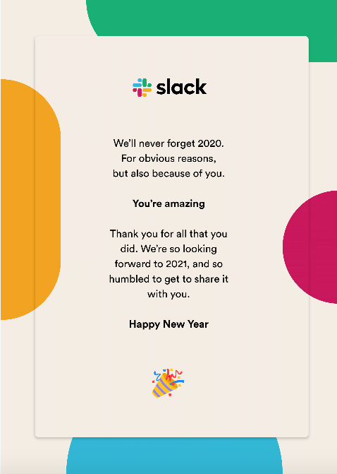 Customer appreciation card