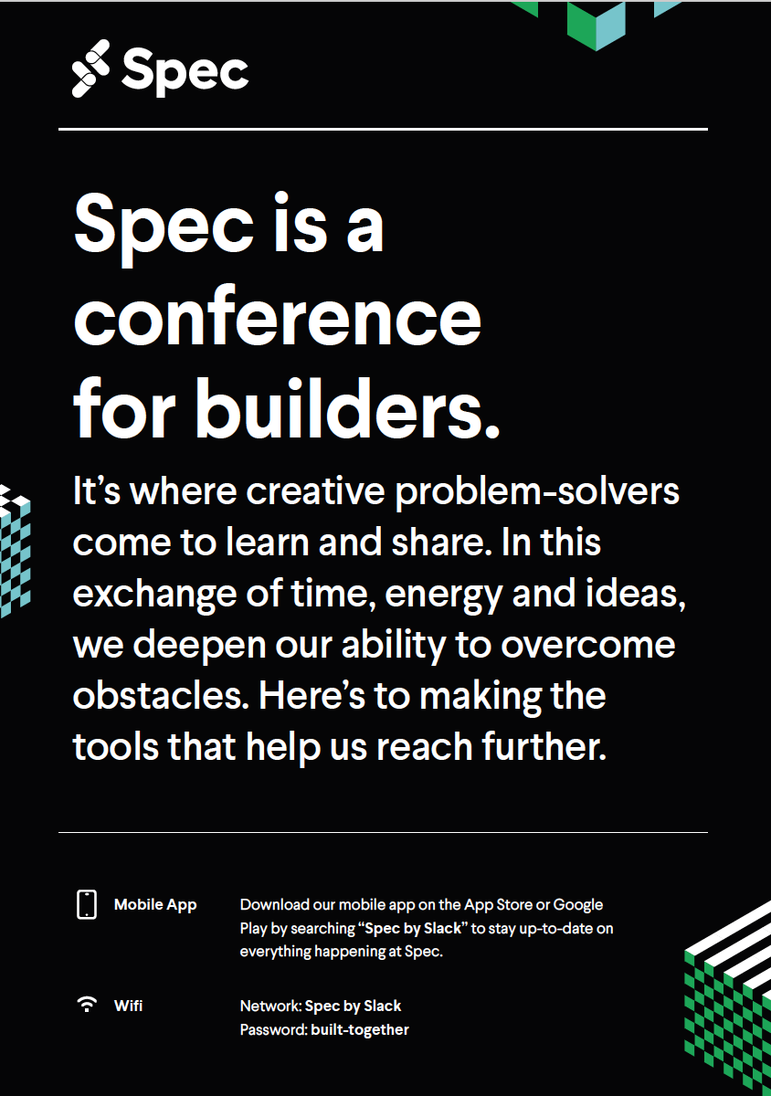 Collateral for Spec, annual engineering user conference