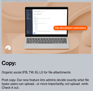 Social for developer-facing feature launch