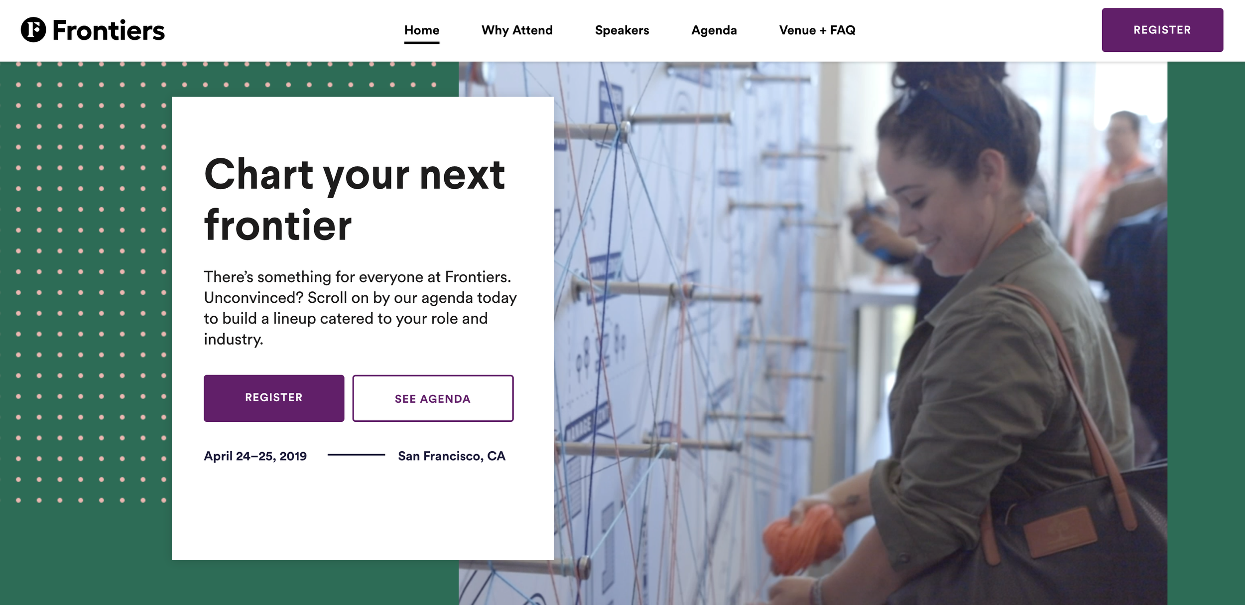 Frontiers web page hero