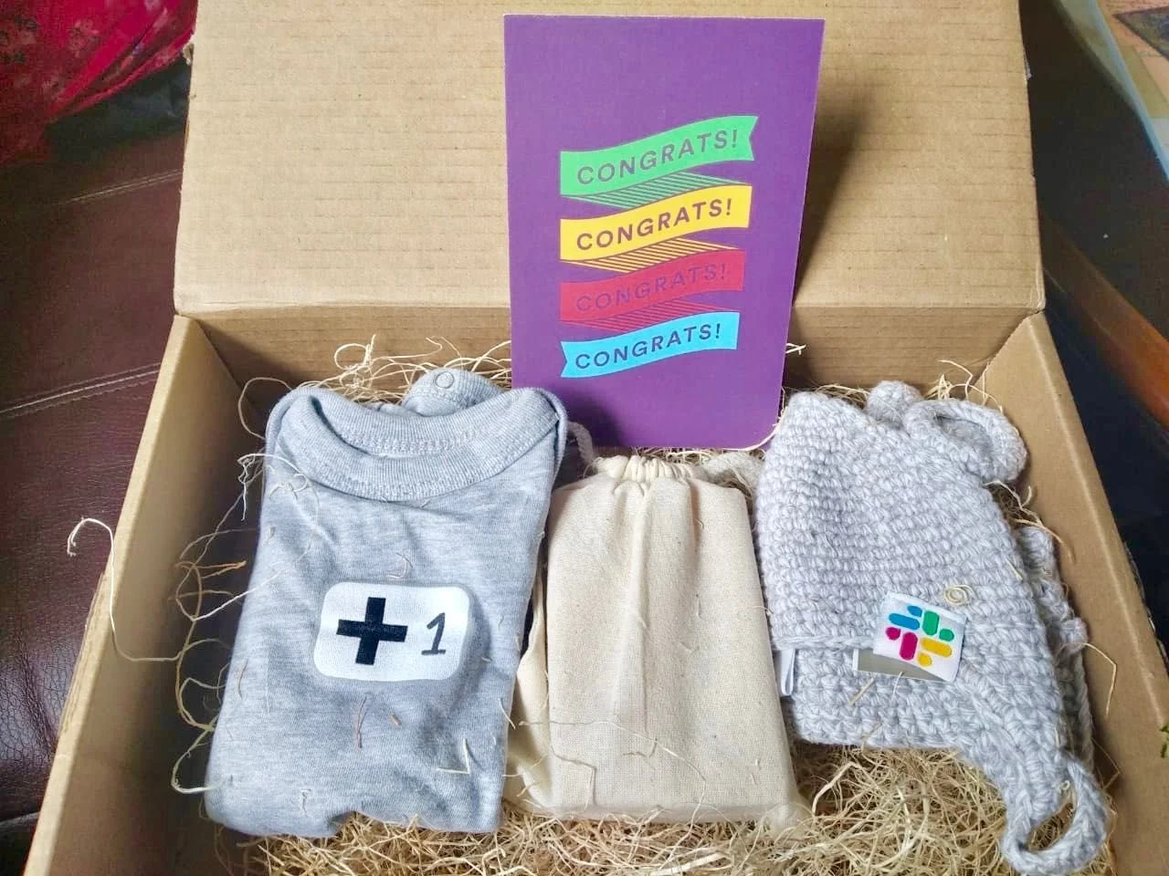 Company swag for new parents