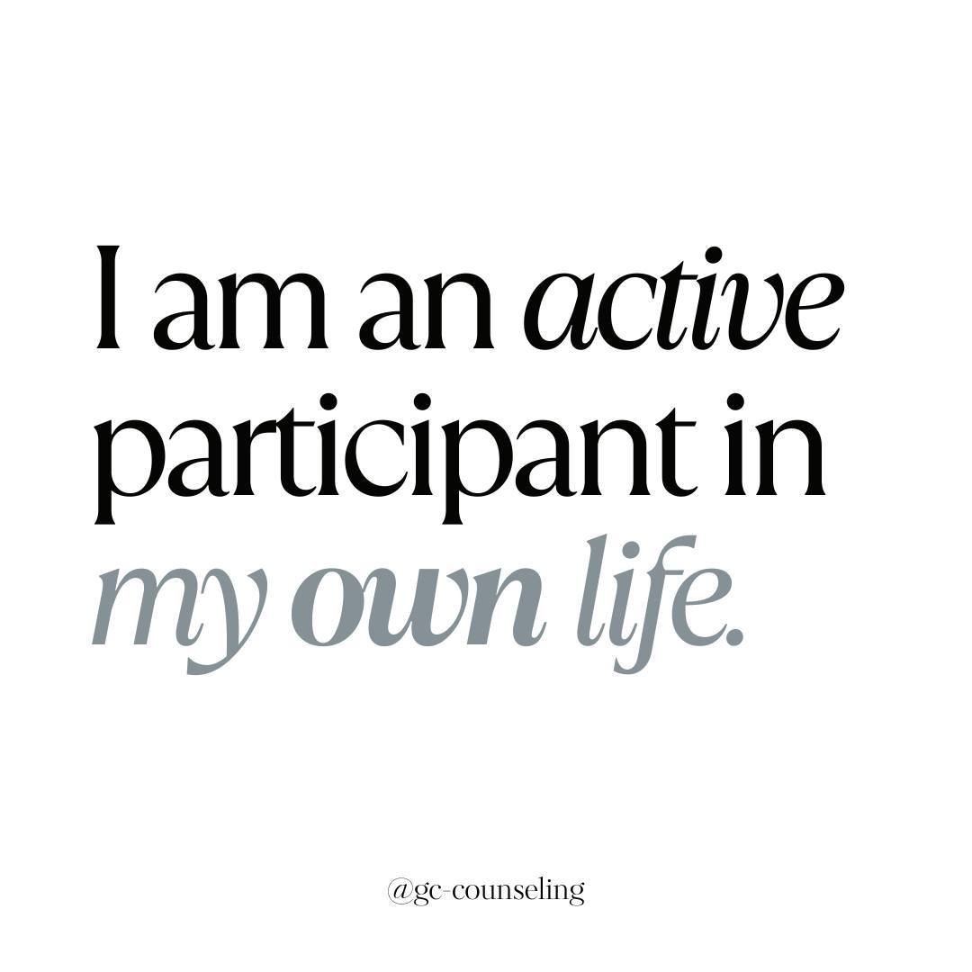 🌟💪 Step Into Your Power! 💪🌟

This affirmation is a reminder that YOU are the director of your own life's story. 🎬✨

Here at GC Counseling, we encourage you to claim your role as an active participant in your journey. Whether it's making a small 