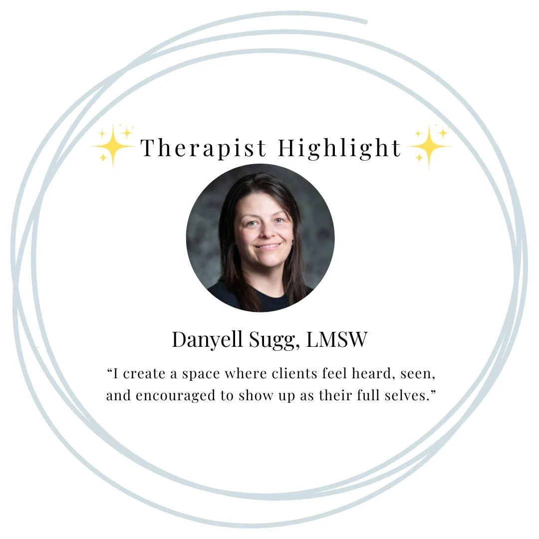 🤩Therapist Highlight &mdash; Danyell Sugg
Meet Danyell Sugg, a thoughtful and supportive therapist who brings deep empathy, authenticity, and strength-based care to each session.

Danyell specializes in helping adults navigate anxiety, depression, e
