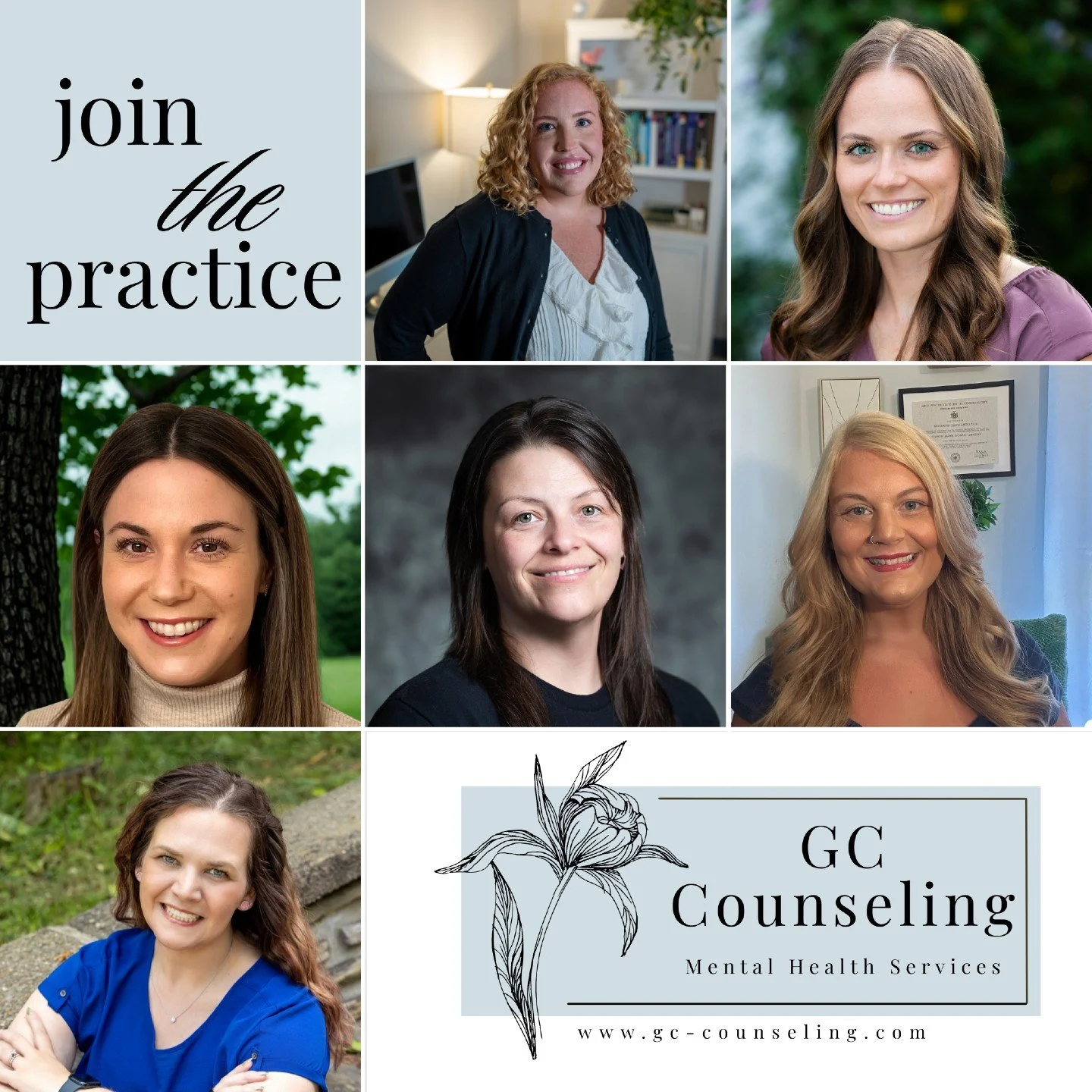 We&rsquo;re growing! 🌿

GC Counseling is expanding our team and we&rsquo;re looking for compassionate, motivated licensed therapists (LCSW's) to join our group practice in Williamsville, NY.

Our mission is simple: to provide a supportive, inclusive