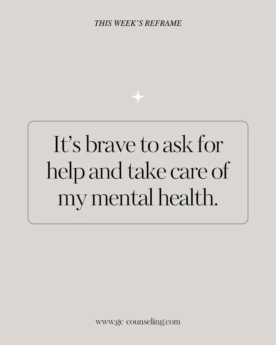 ✨ This Week&rsquo;s Reframe
&ldquo;It&rsquo;s brave to ask for help and take care of my mental health.&rdquo;

Seeking support is not weakness&mdash;it&rsquo;s courage in action. You are not meant to do this alone. Reaching out is a powerful step.

#