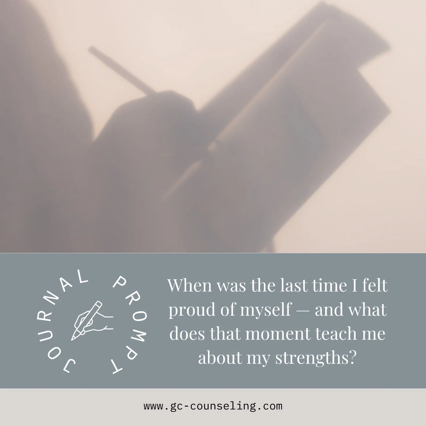 Journaling Prompt Friday 🌿

&ldquo;When was the last time I felt proud of myself &mdash; and what does that moment teach me about my strengths?&rdquo;

Pride doesn&rsquo;t always have to come from big milestones. Sometimes it&rsquo;s found in the sm