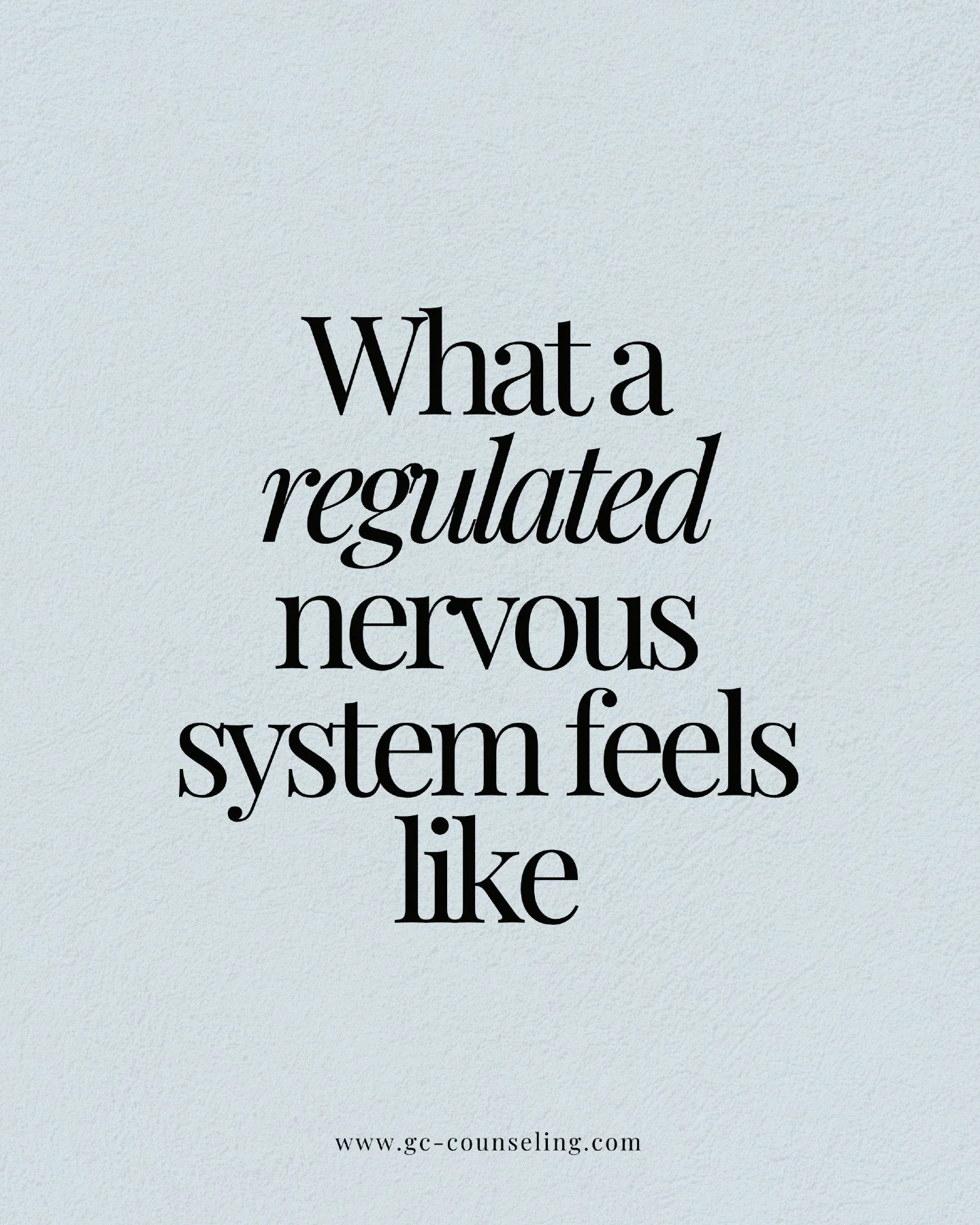 Many people know what dysregulation feels like &mdash; overthinking, panic, irritability, shutdown &mdash; but far fewer know the signs of a regulated nervous system.

A regulated system feels grounded, calm, connected, and capable of responding inst