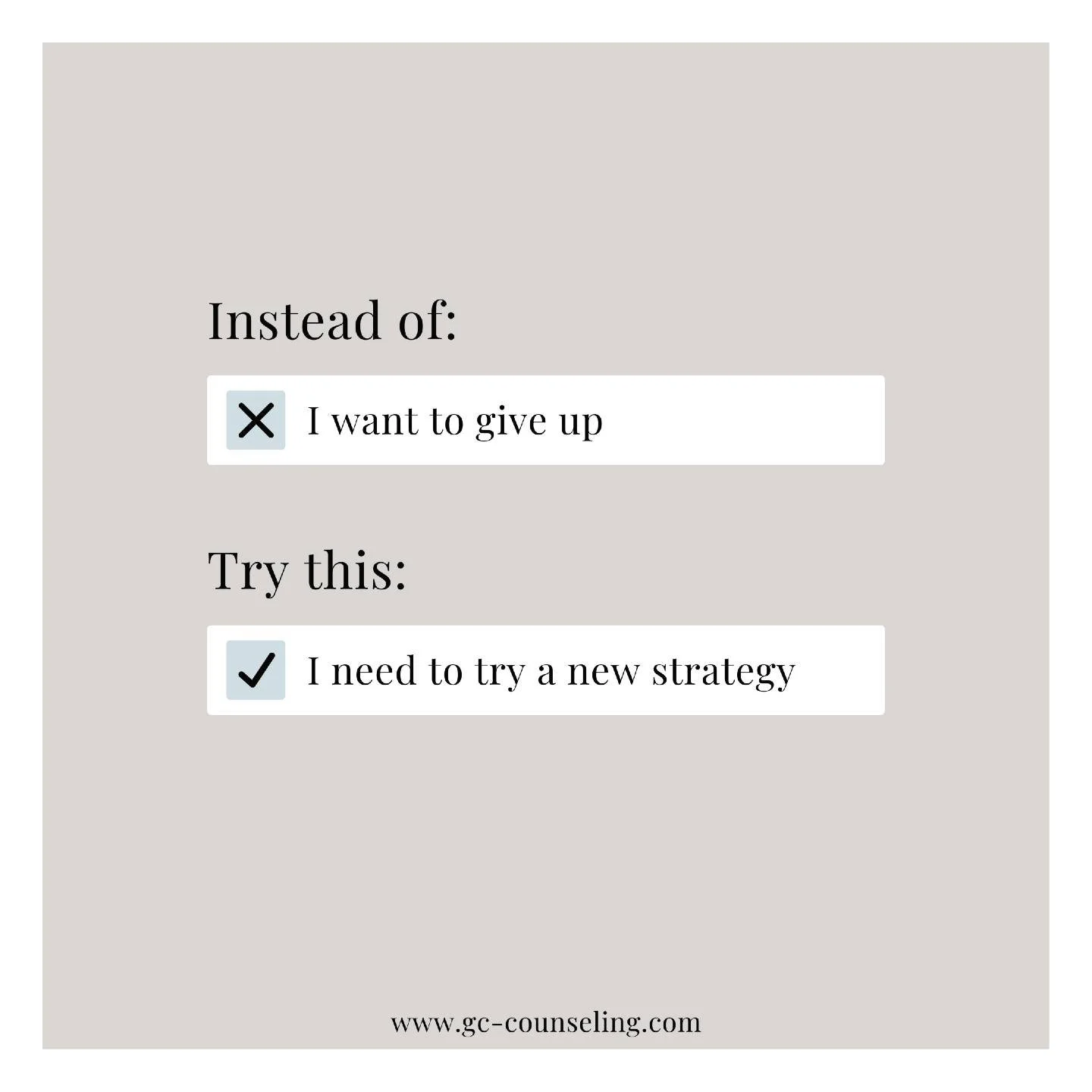 When things feel heavy, it&rsquo;s easy for your mind to jump straight to &lsquo;I want to give up.&rsquo; But often, what you really need is a new strategy, new support, or a new way of approaching the problem.
You&rsquo;re not failing &mdash; you&r