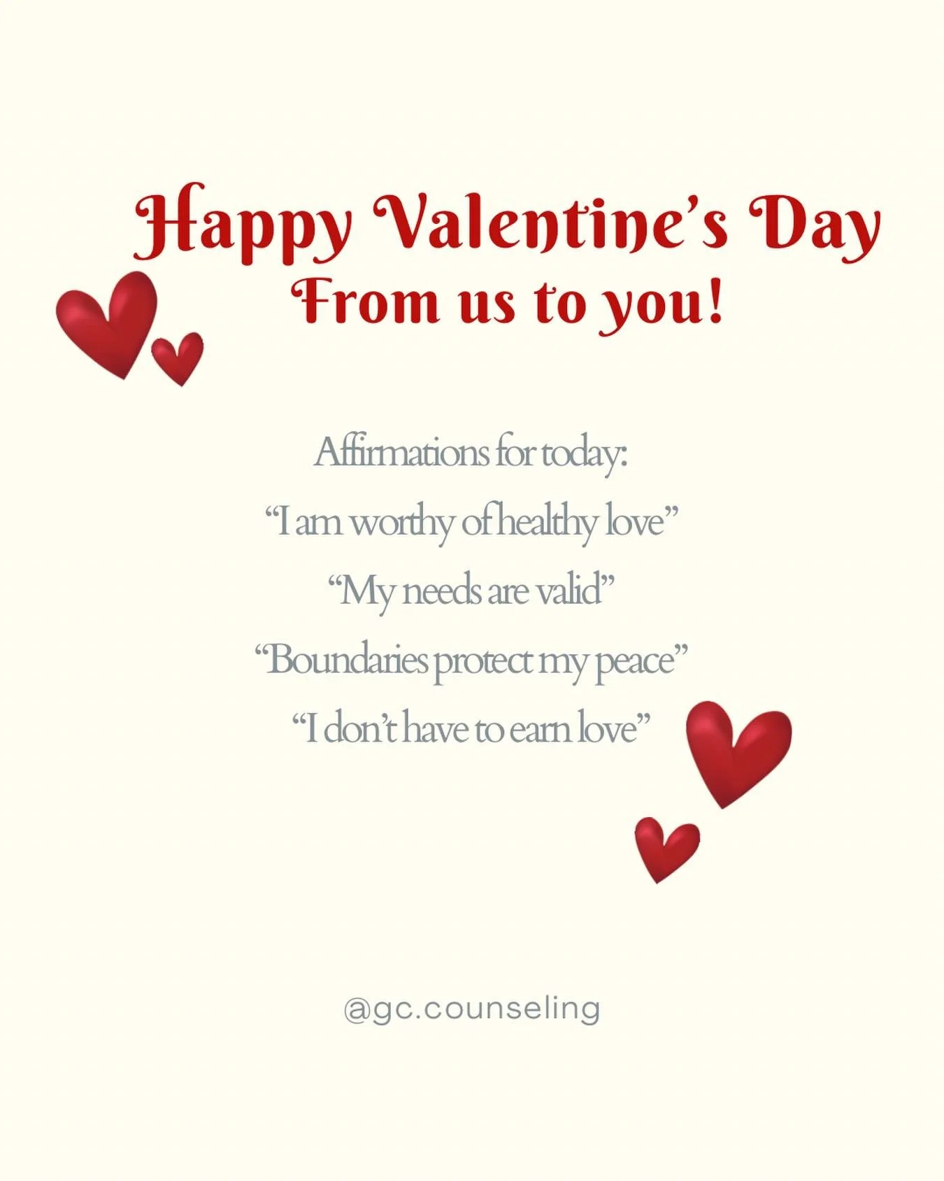 However today feels, is okay&hellip; and if today brings things up for you - Therapy could help and we&rsquo;re here!
#wnycounseling #buffalotherapy #counseling #therapy #valentinesday