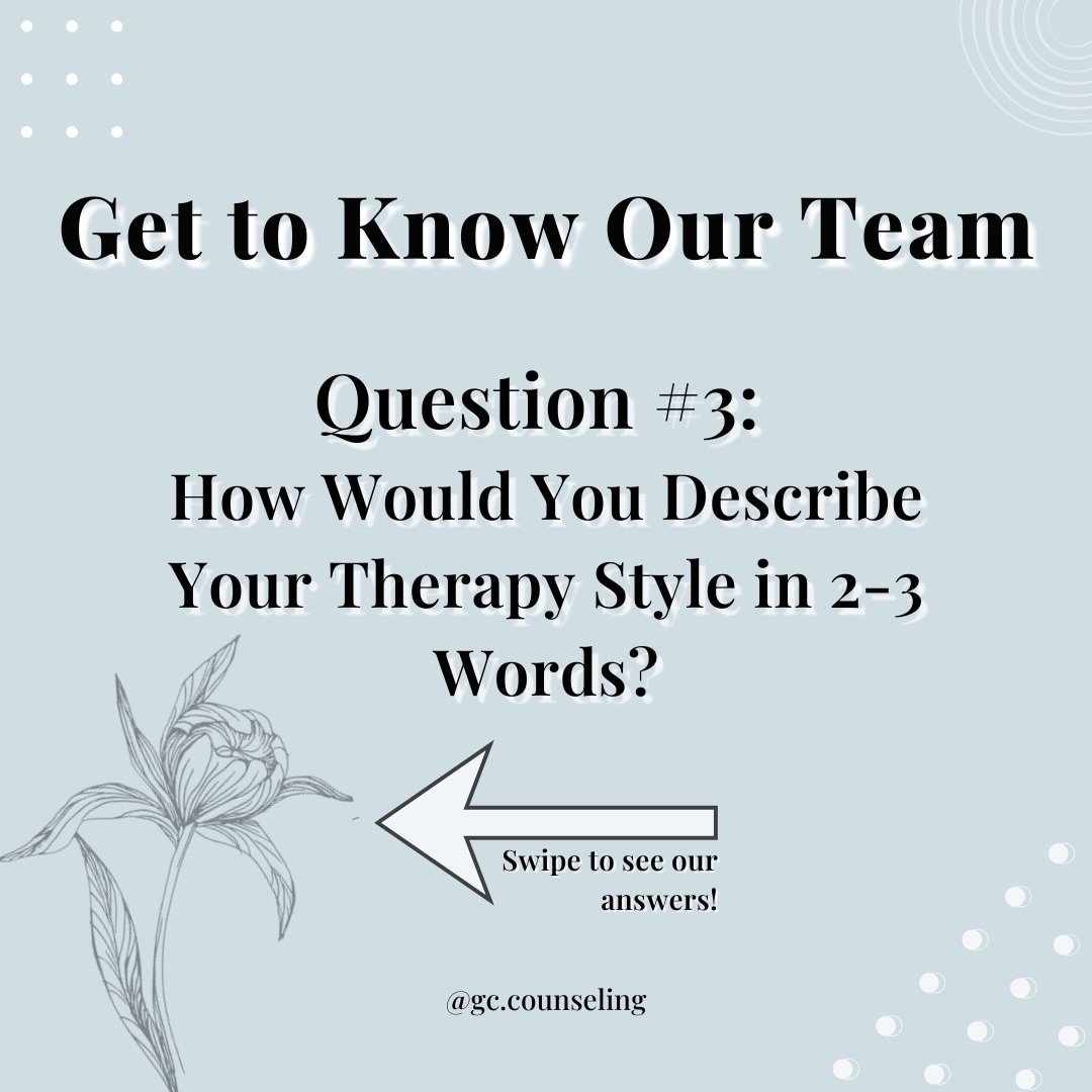 Part 3 of Meet the GC Counseling Team ✨

From supportive to direct to compassionate, every therapist brings something unique to the room.

Swipe to meet the team &rarr; and let us know, what word(s) speaks to you?? 
#wnycounseling #therapy #counselin
