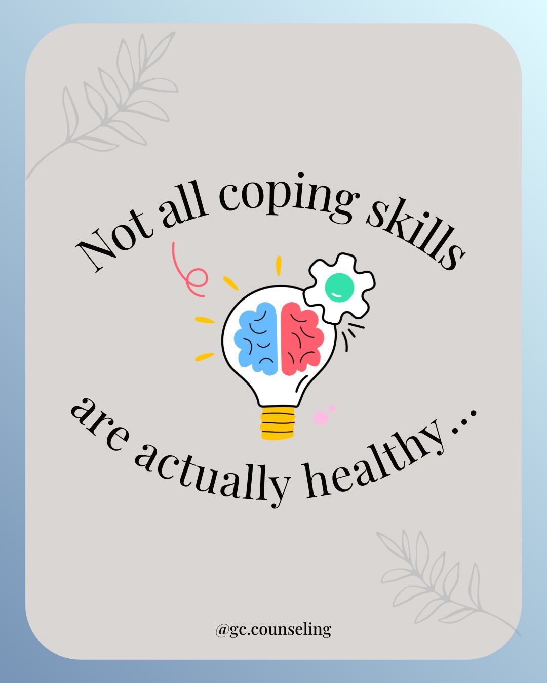 Not all coping skills are actually helping you heal&hellip; Some are there to get you through the moment&mdash;and that matters. But if it&rsquo;s the only thing you rely on, it might be keeping you stuck.

Avoidance, overworking, people-pleasing, sh