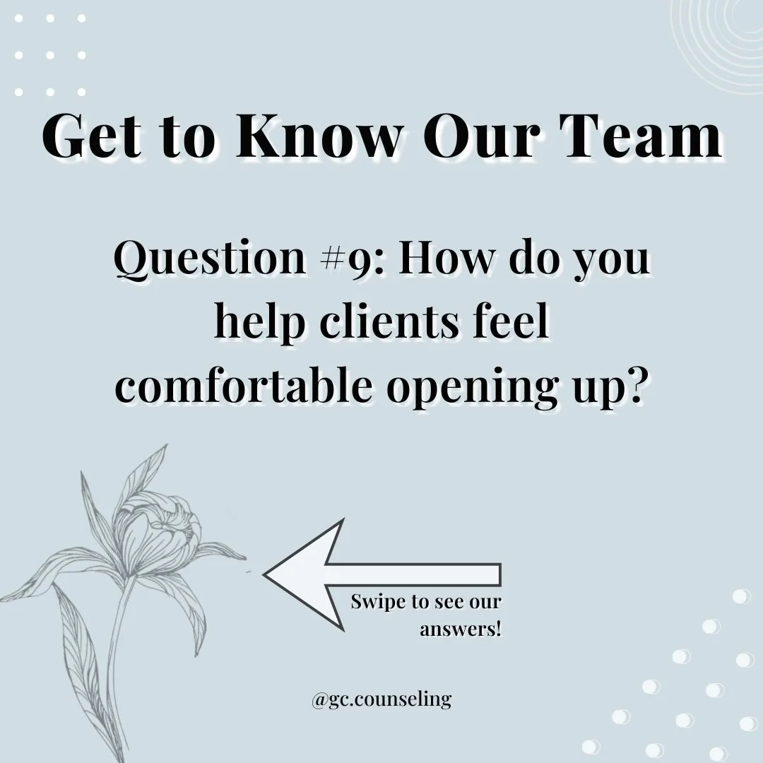 We focus on building trust first&mdash;because feeling safe is where the real work begins. 

So, we asked our team how they help clients feel comfortable. 

Swipe to read our answers &rarr; 
#counseling #therapist #therapy #buffalo #wny
