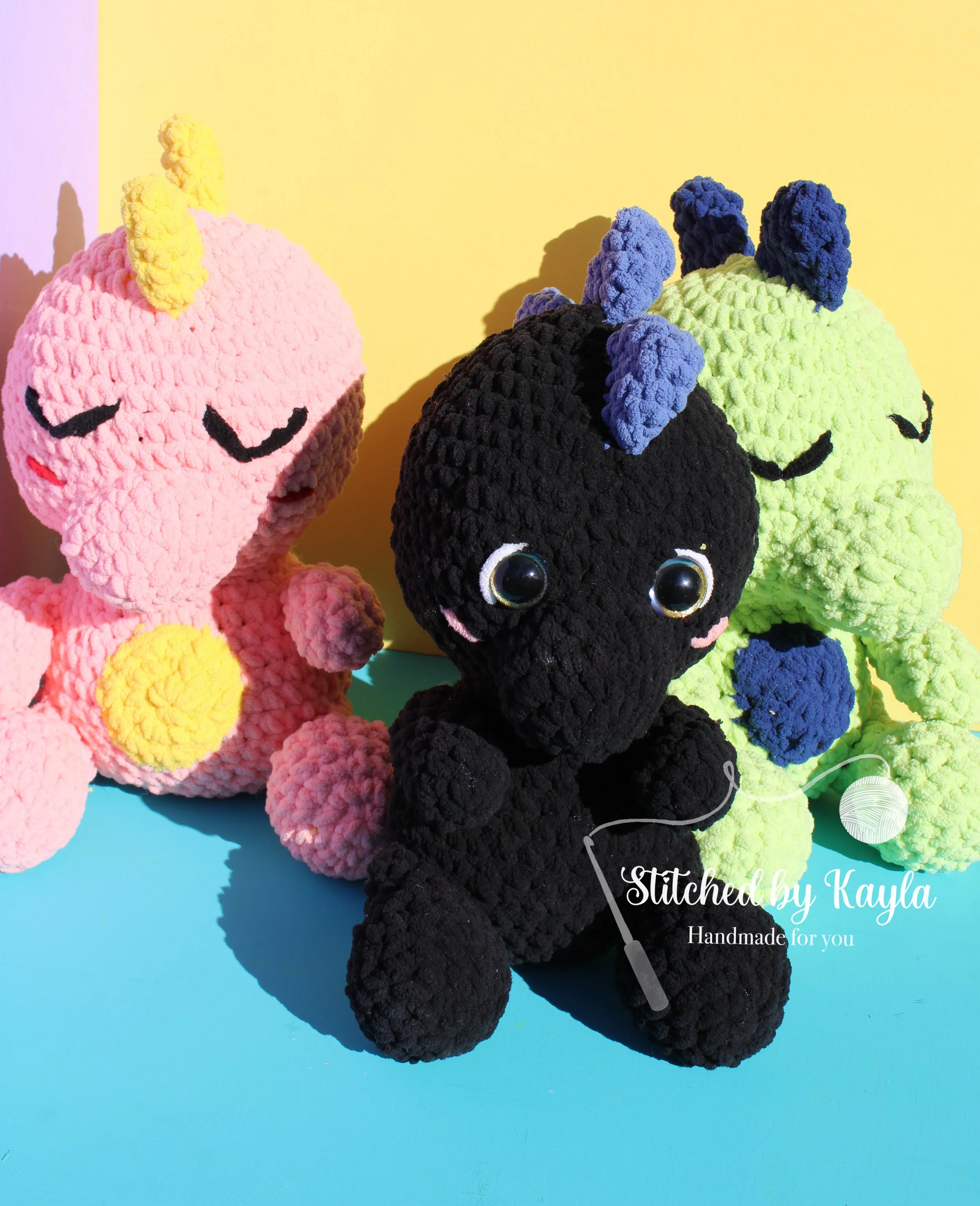 Toys & Games Hatching Dino Handmade Crochet Dinosaur Stuffed Animals ...