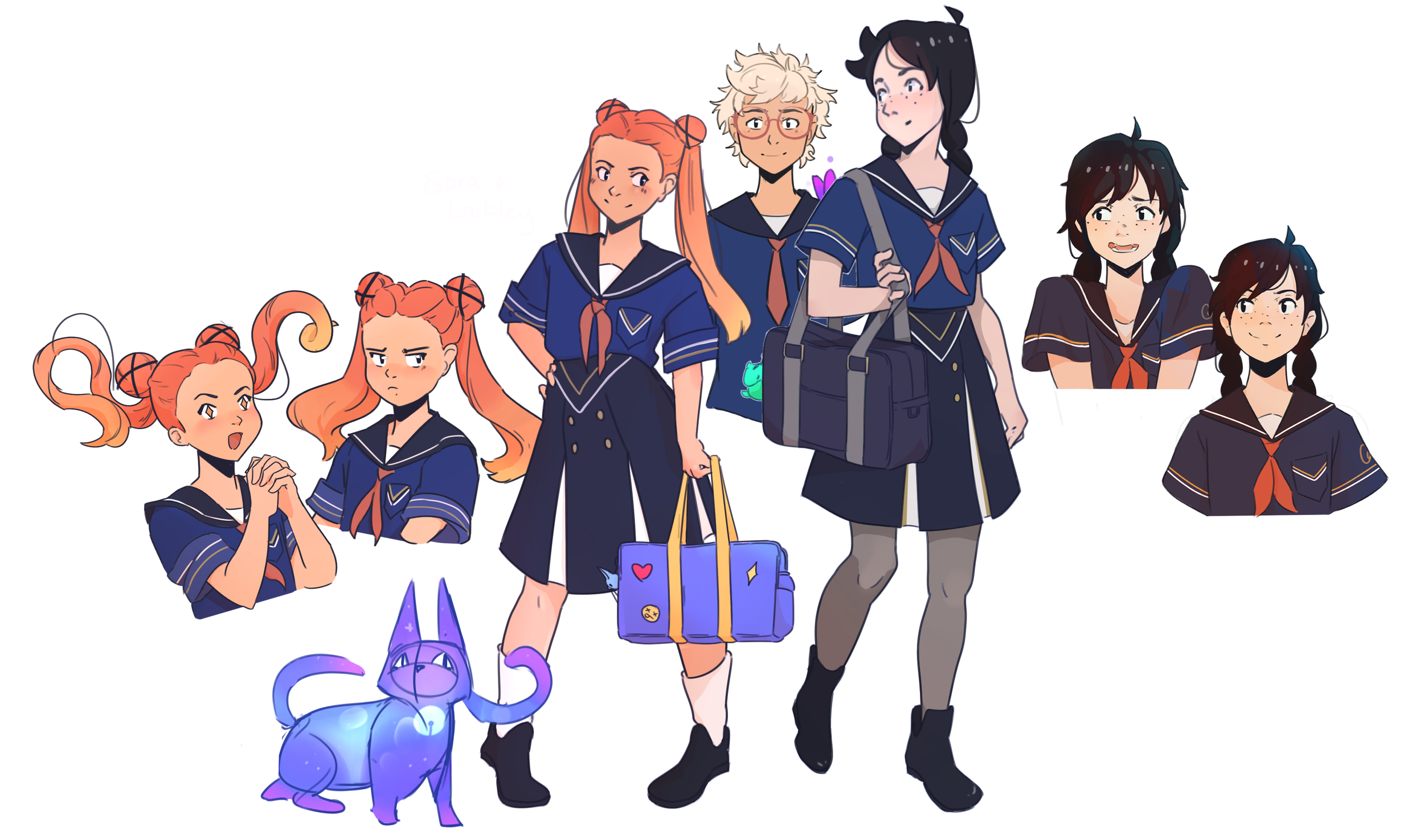 #15 – Magie, Kerry, Sara Character Expressions.png