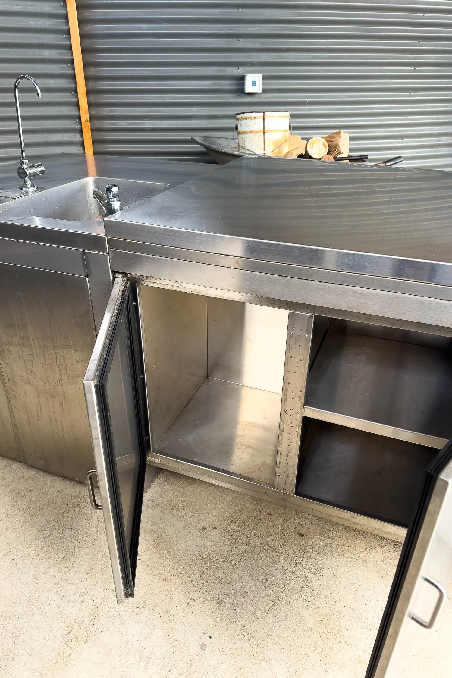 Steel cupboards